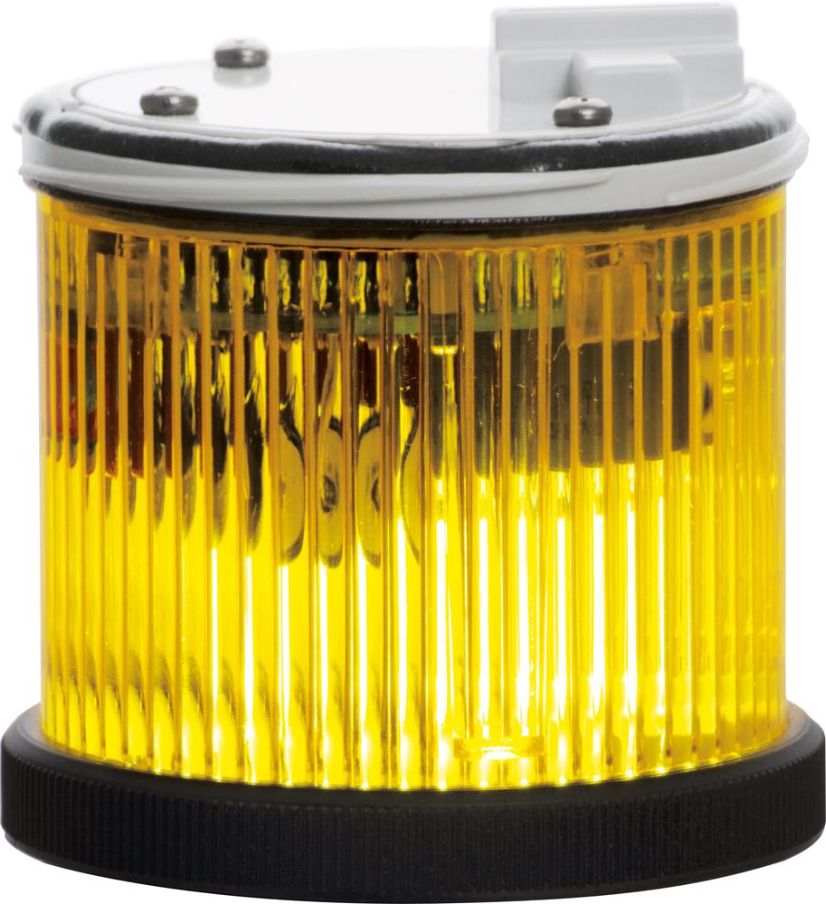 TWS X : élément lumineux jaune - xénon - flash - IP66 - V110AC - bague noire