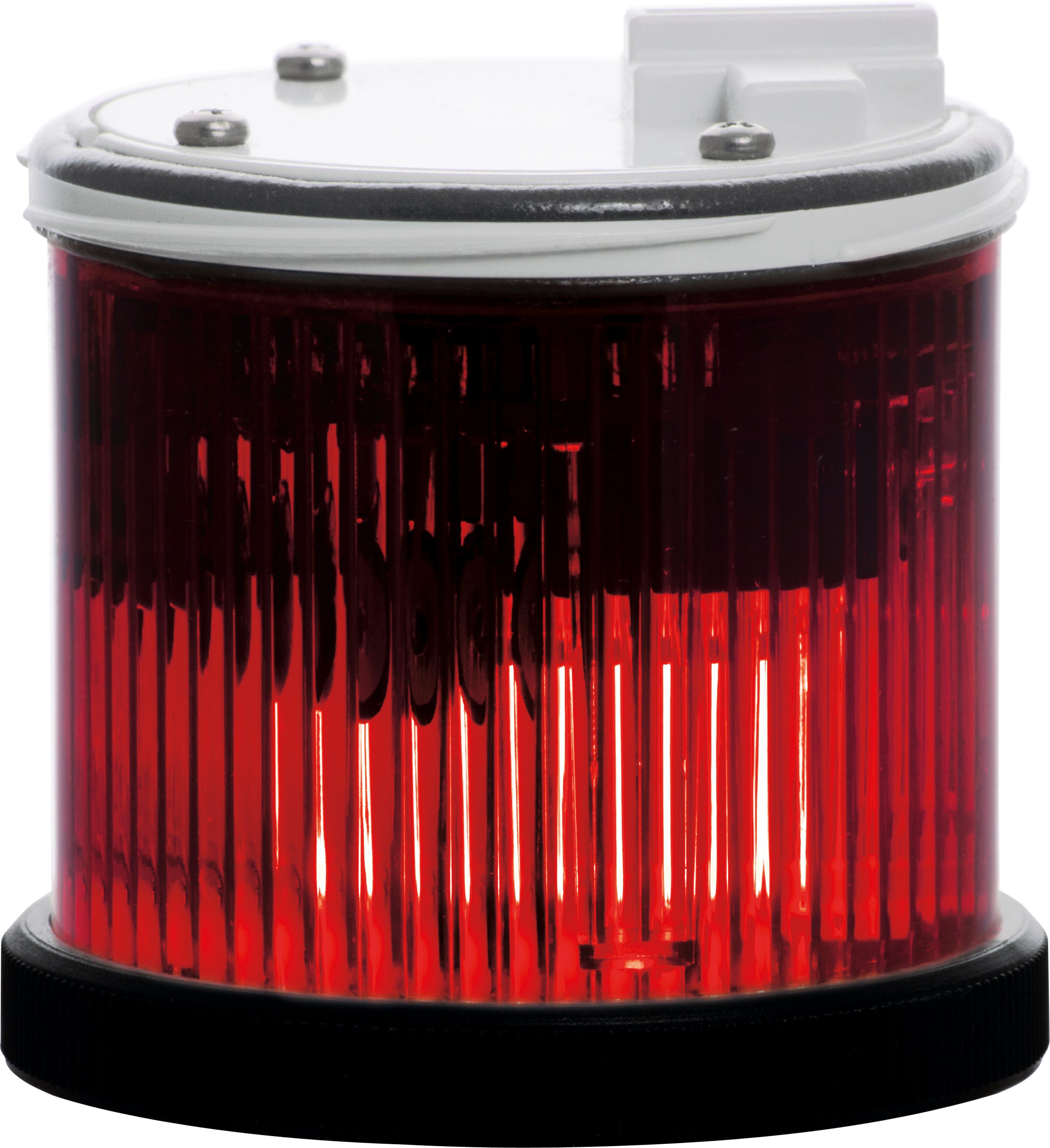 TWS X : élément lumineux rouge - xénon - flash - IP66 - V240AC - bague noire