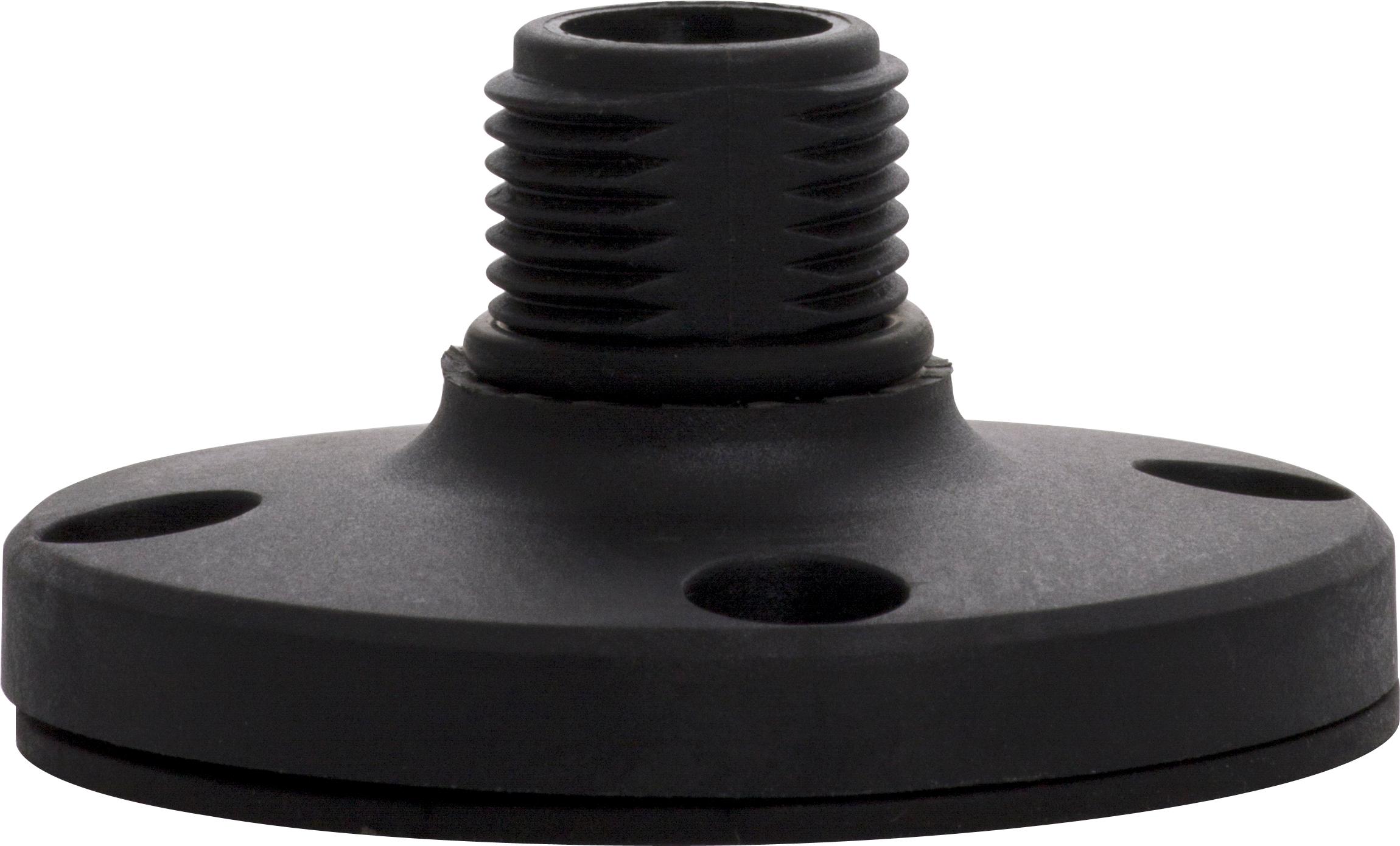 TWS BS : pied de fixation à plat pour colonne de signalisation - noir