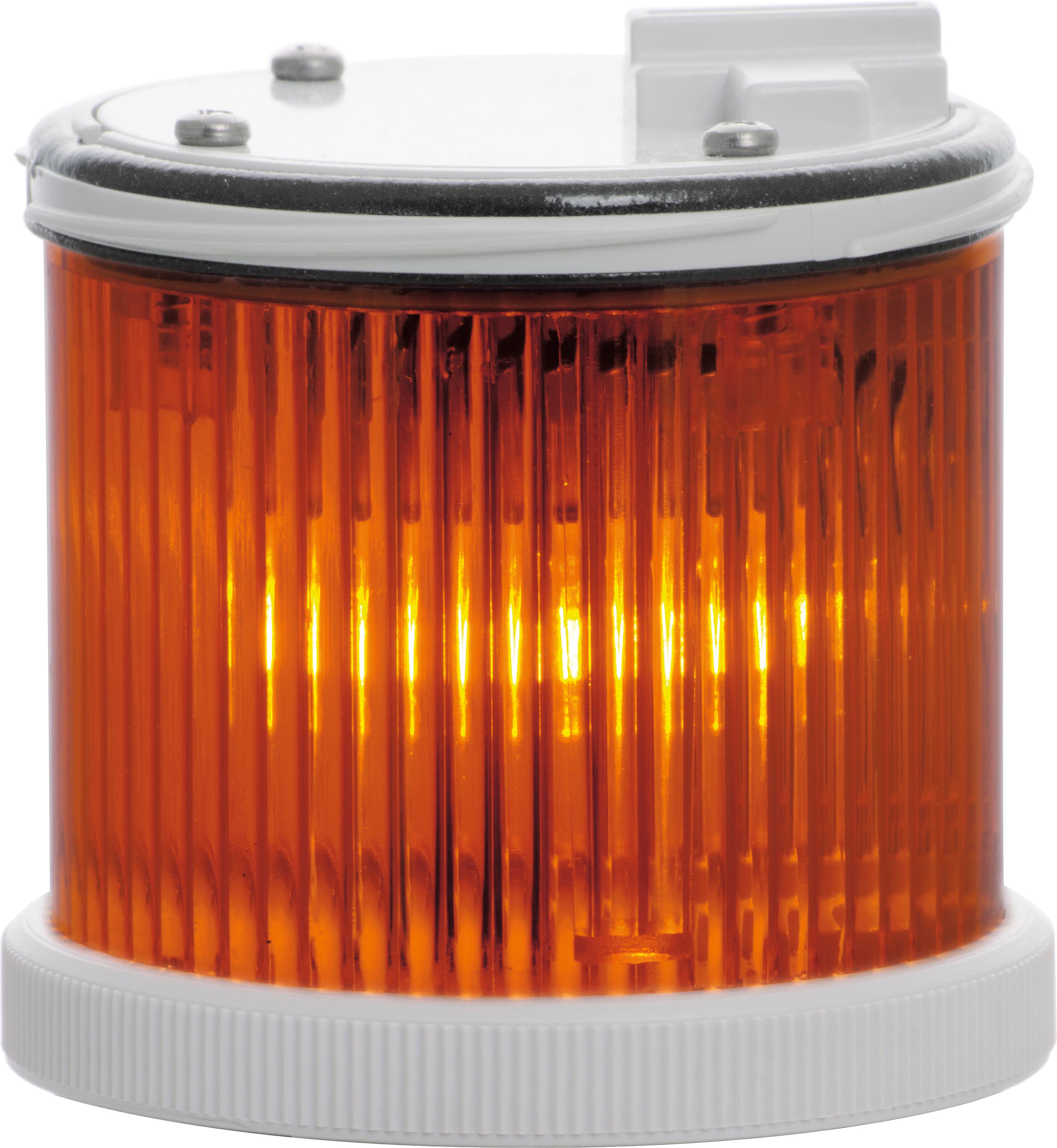 TWS FLASH : élément lumineux orange - clignotant - IP66 - V12/48DC - bague grise