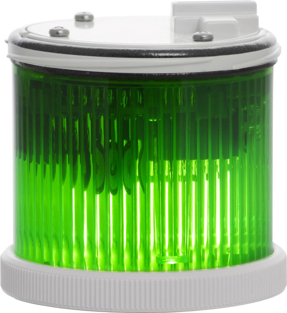 TWS X : élément lumineux vert- xénon - flash - IP66 - V110AC - bague grise