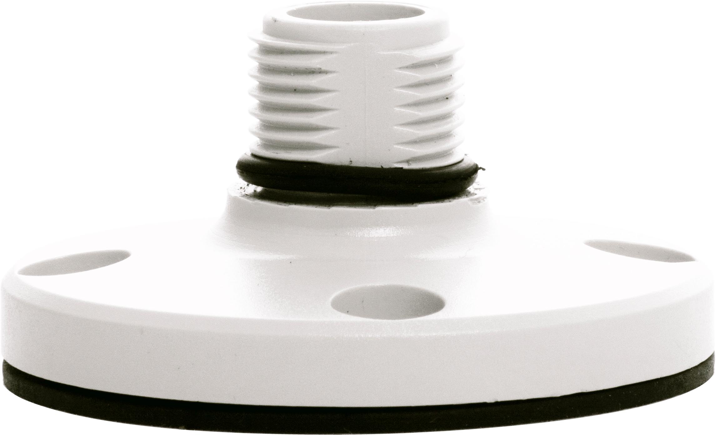 TWS BS : pied de fixation à plat pour colonne de signalisation - gris