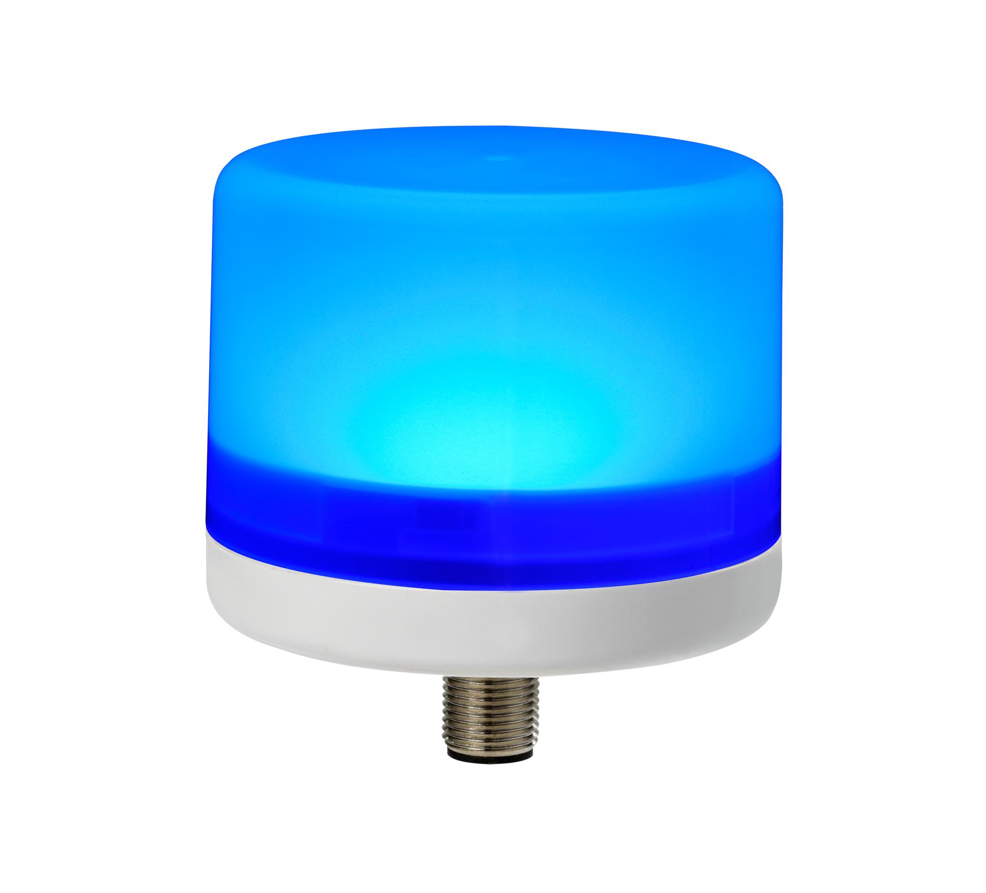 E-LITE : balise LED bleu IP66 24VDC QC M12