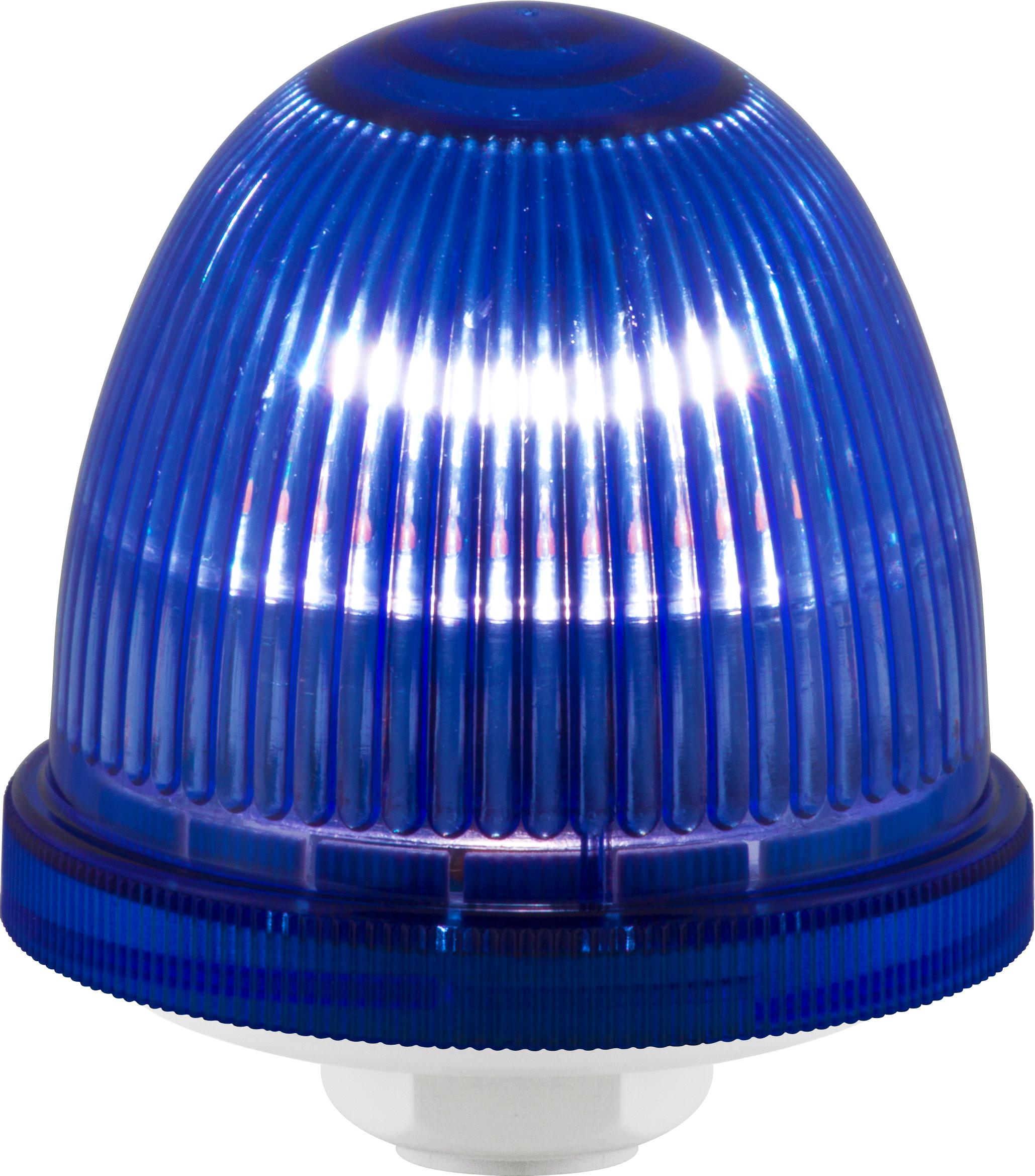 OVOLUX X R bleu, feu à éclats, feu au xénon, IP65, V24ACDC, base grise