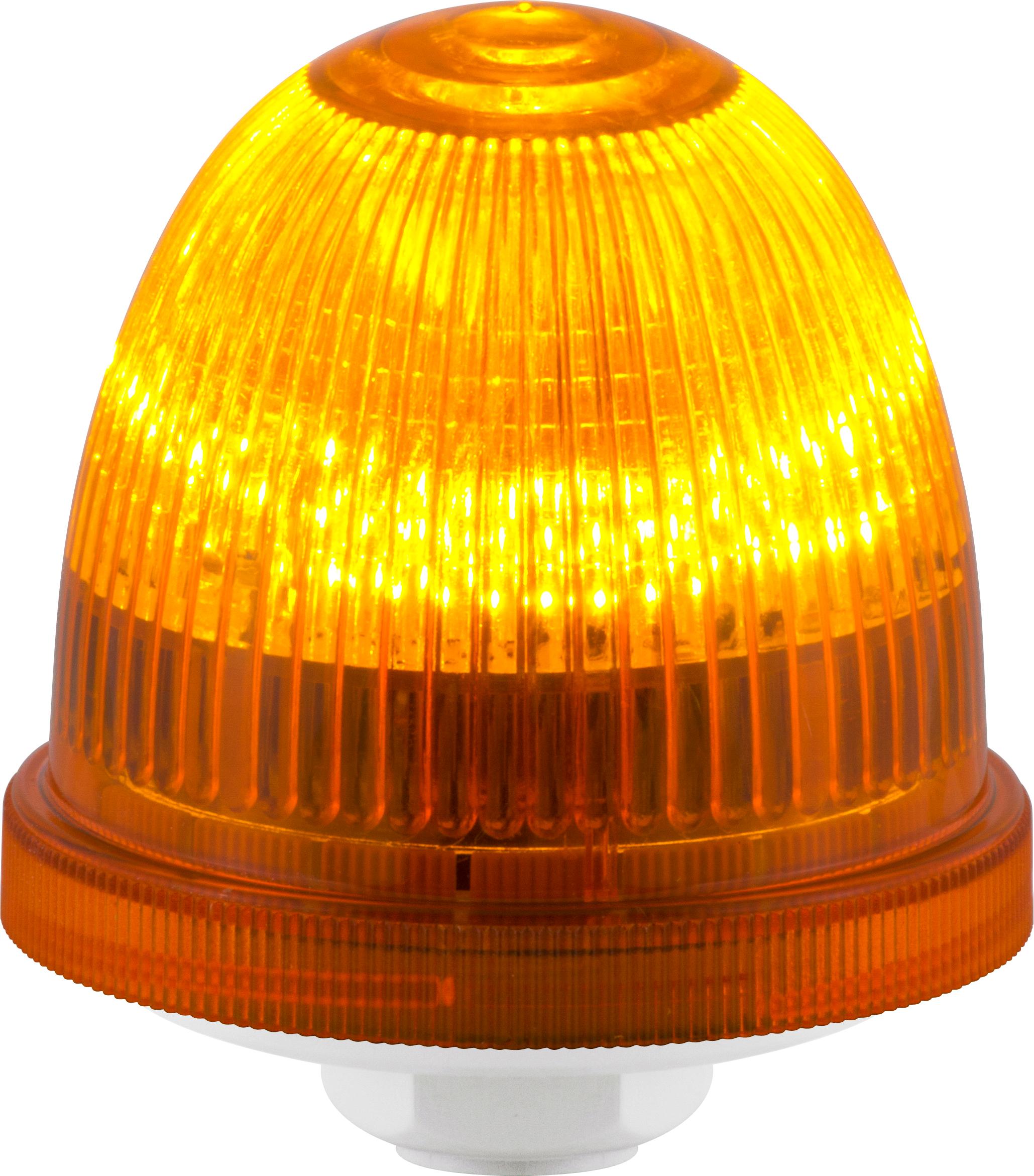 OVOLUX X R orange, feu à éclats, feu au xénon, IP65, V24ACDC, base grise