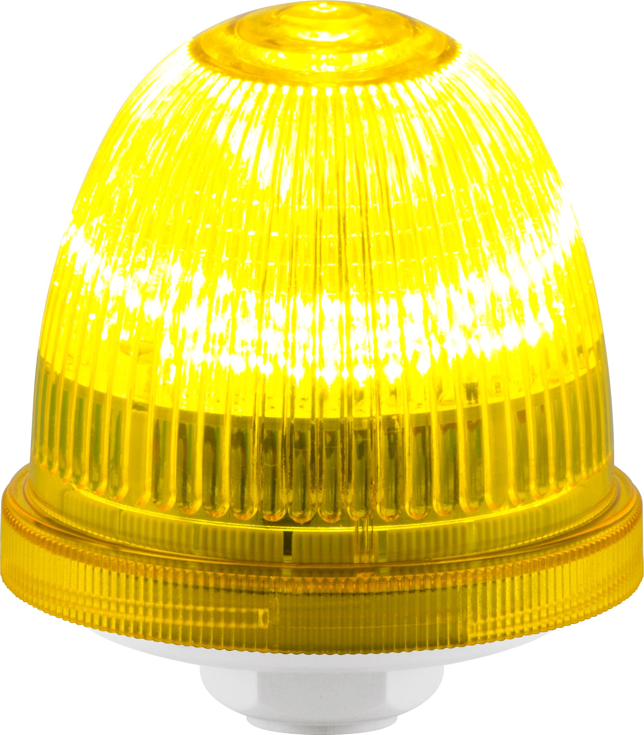 OVOLUX X R jaune, feu à éclats, feu au xénon, IP65, V240AC, base grise