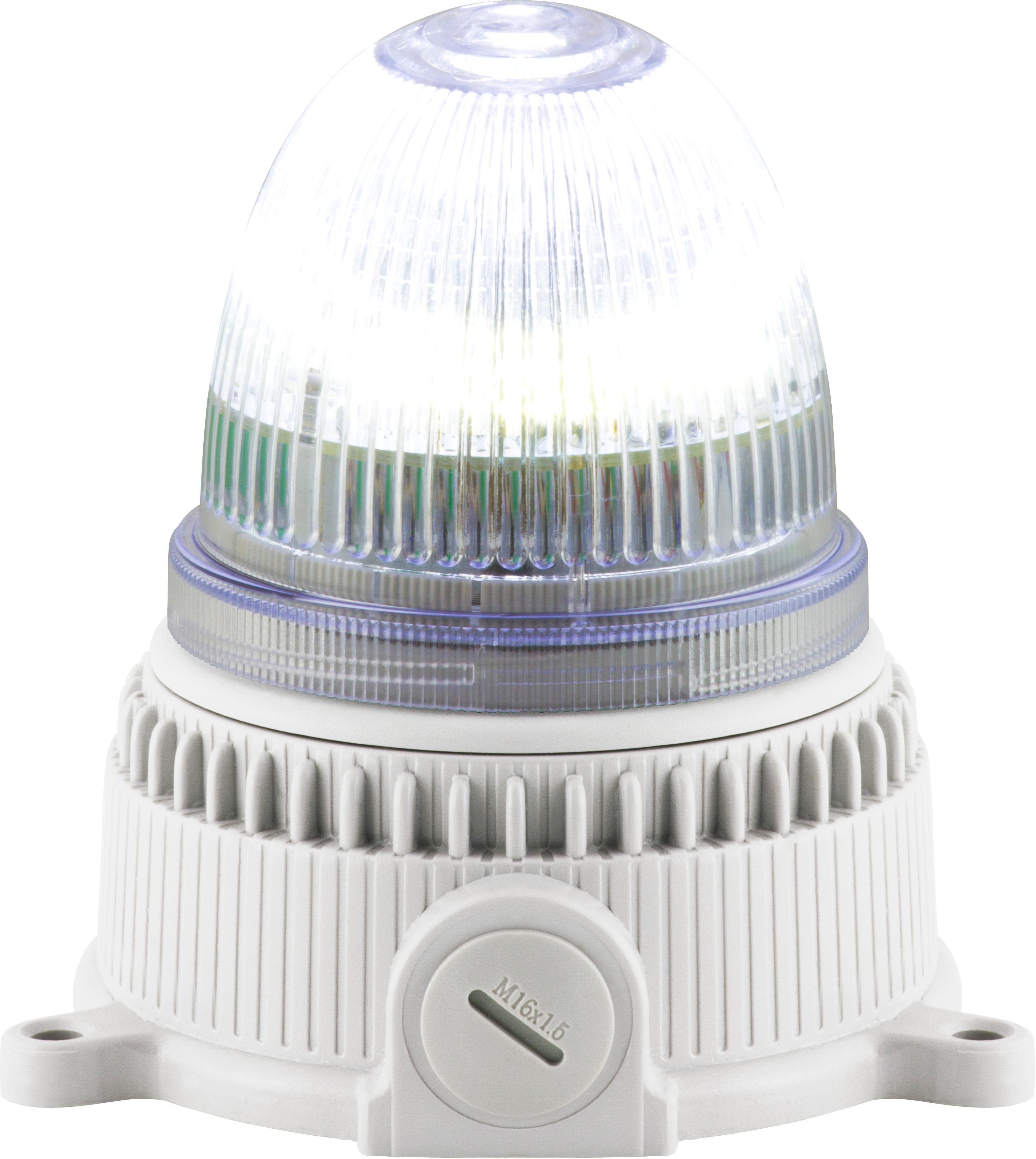 OVOLUX X M cristal, feu à éclats, feu au xénon, IP65, V240AC, base grise