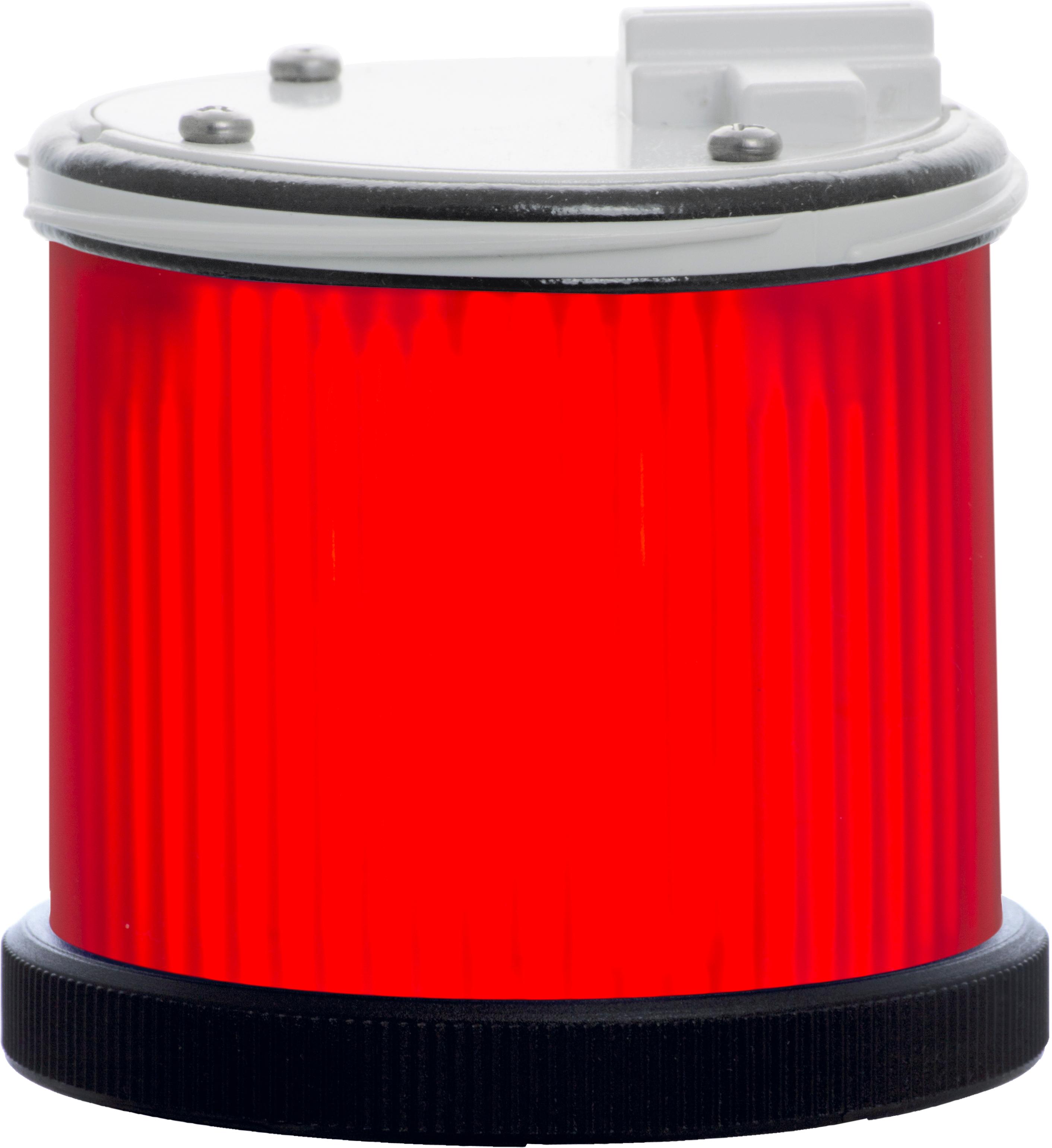 TWS LED : élément lumineux rouge - effet fixe/flash - lentille opaque - 110VAC