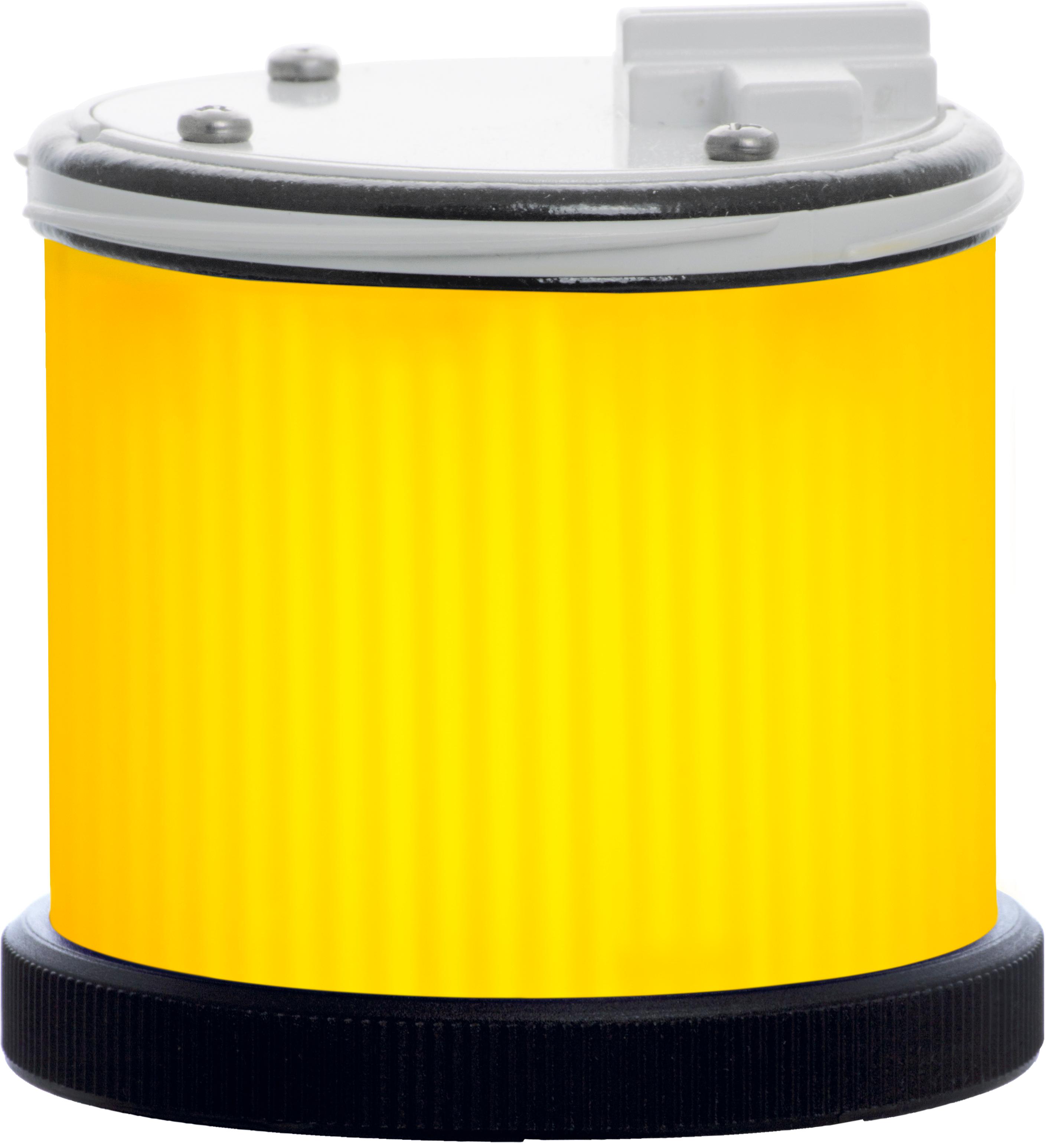 TWS LED : élément lumineux jaune - effet fixe/flash - lentille opaque - 110VAC