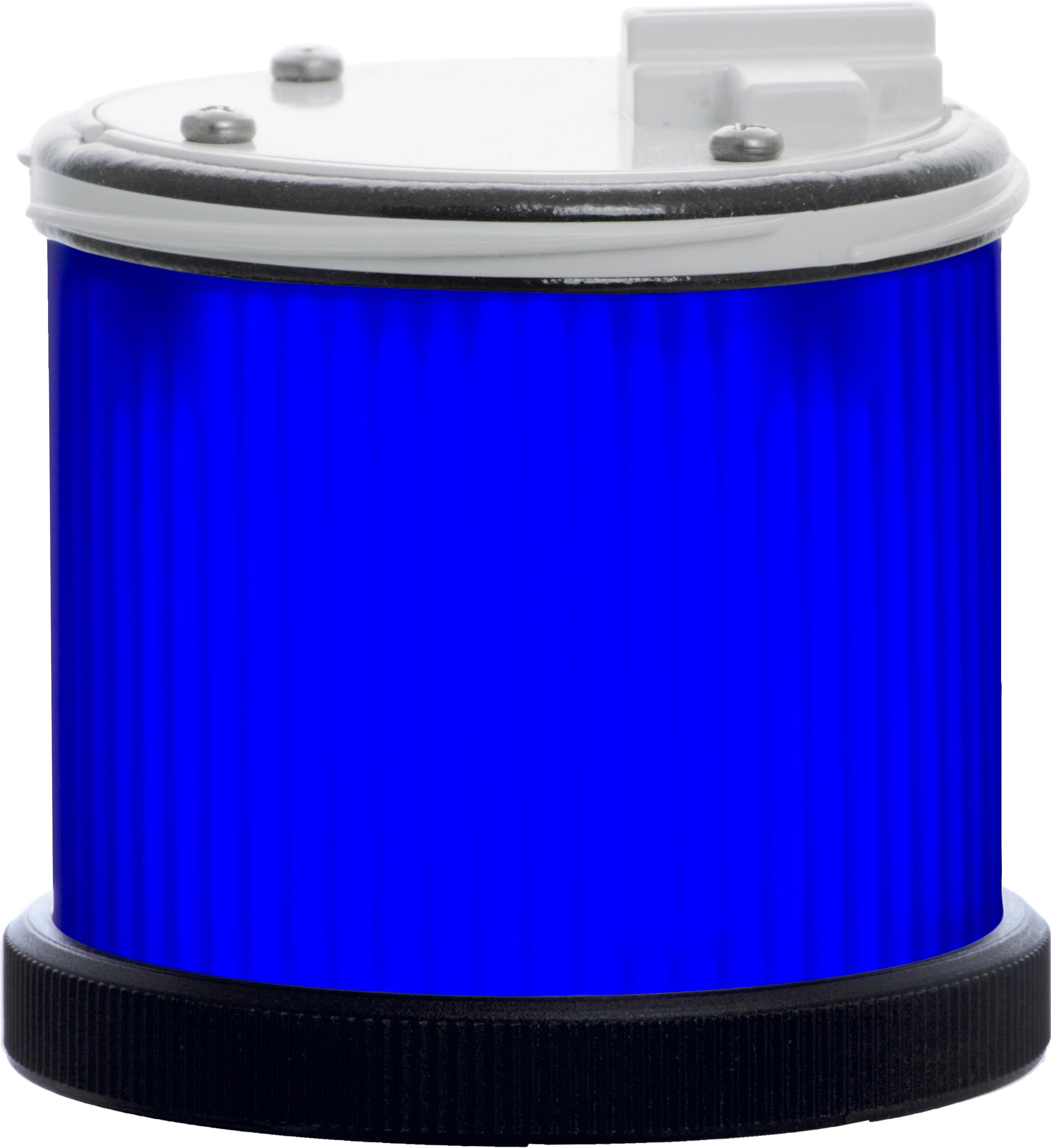 TWS LED : élément lumineux bleu - effet fixe/flash - lentille opaque - 240VAC