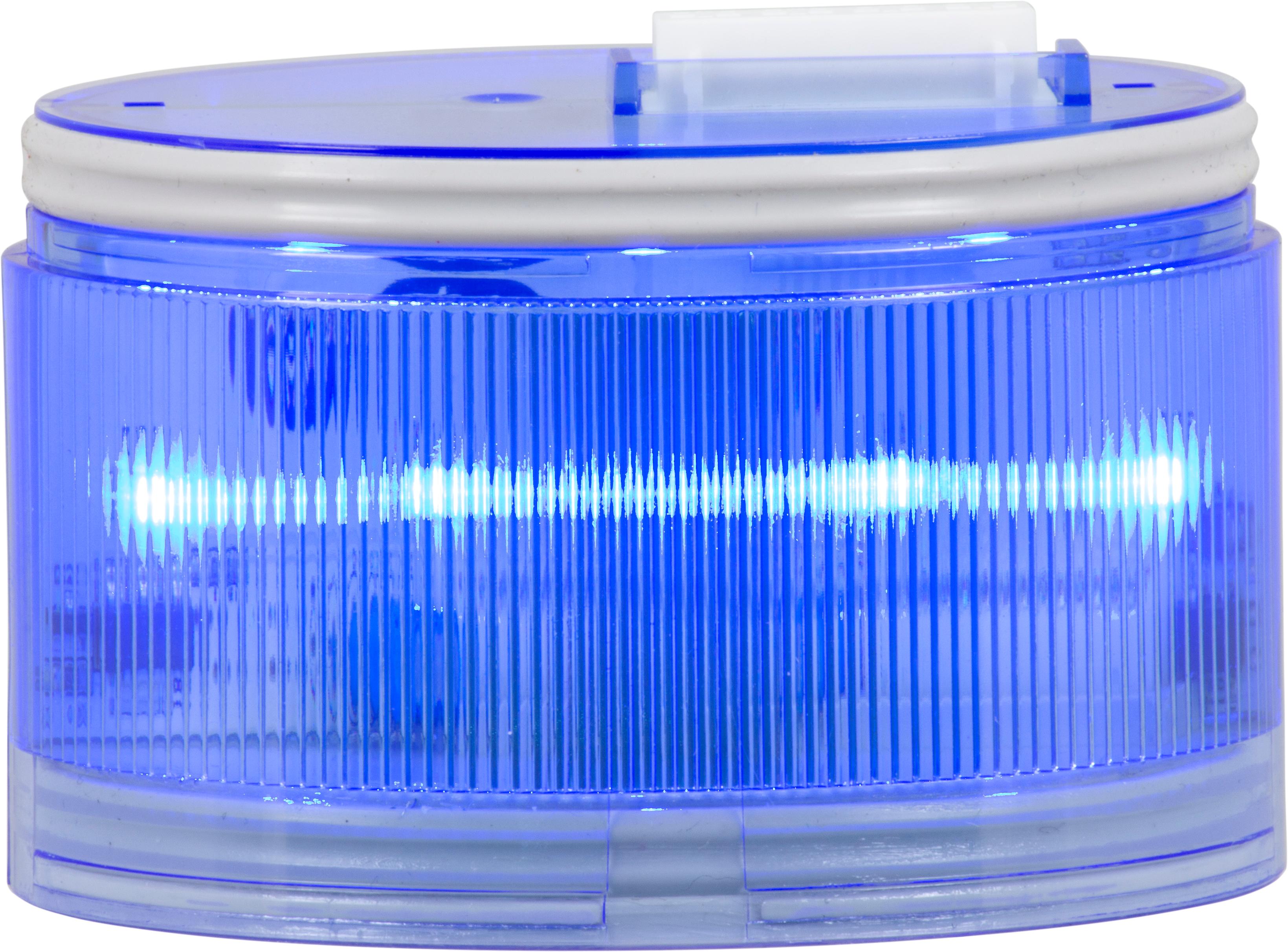 ELYPS LM : élément lumineux bleu - lumière fixe - lentille colorée - IP65 - 24V