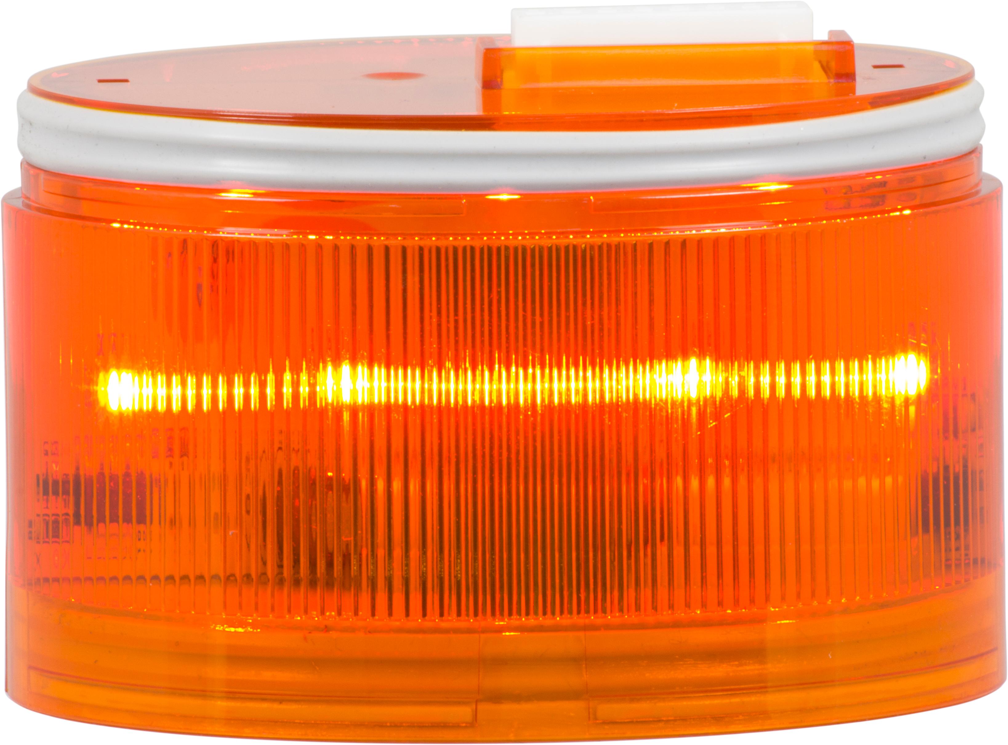 ELYPS LM : élément lumineux org - lumière fixe - lentille colorée - IP65 - 24V