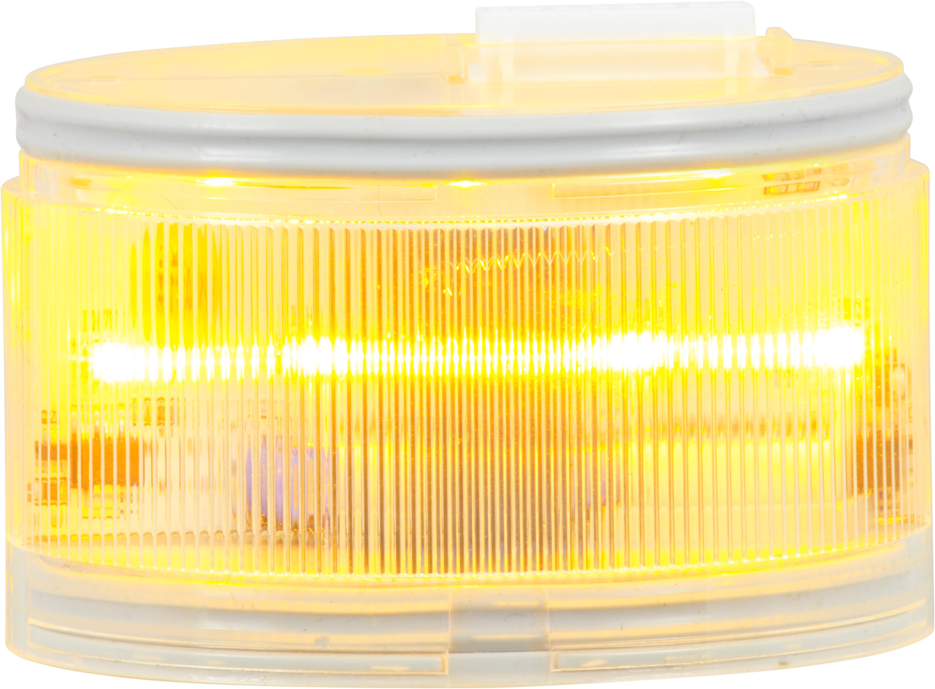 ELYPS LM : élément lumineux jau - lumière fixe - lentille transparente - 24V