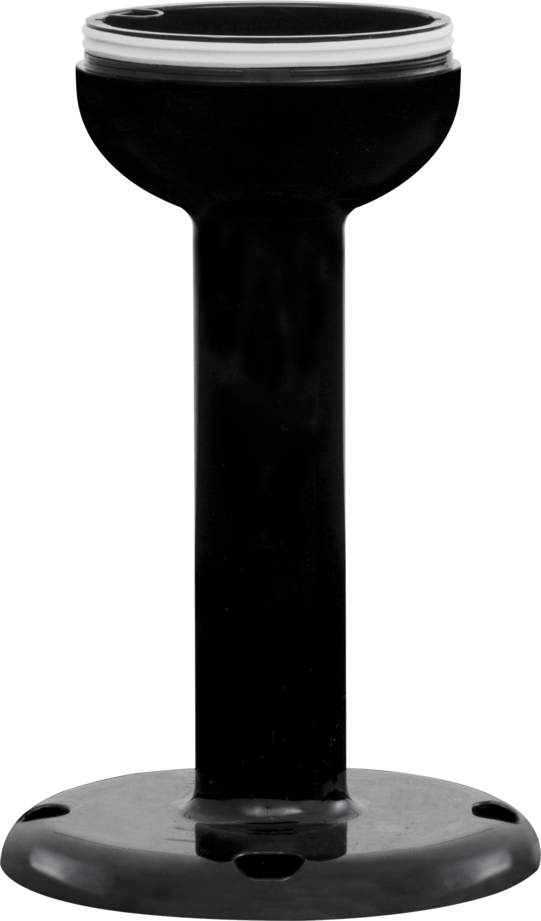 ELYPS MB : pied de fixation à plat avec rallonge 10 cm - noir