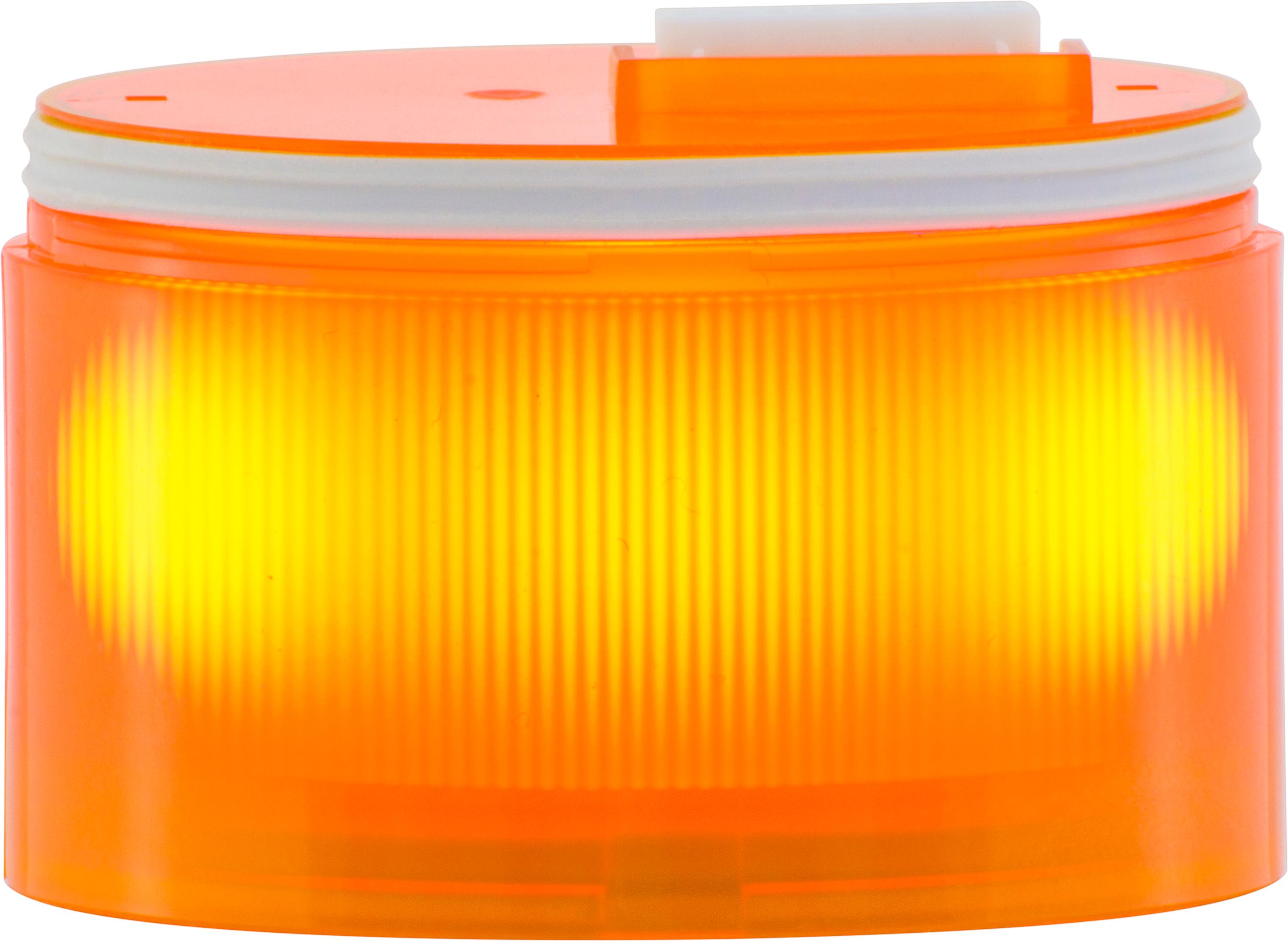 ELYPS LM : élément lumineux orange - lumière fixe - lentille opaque - IP65 - 24V
