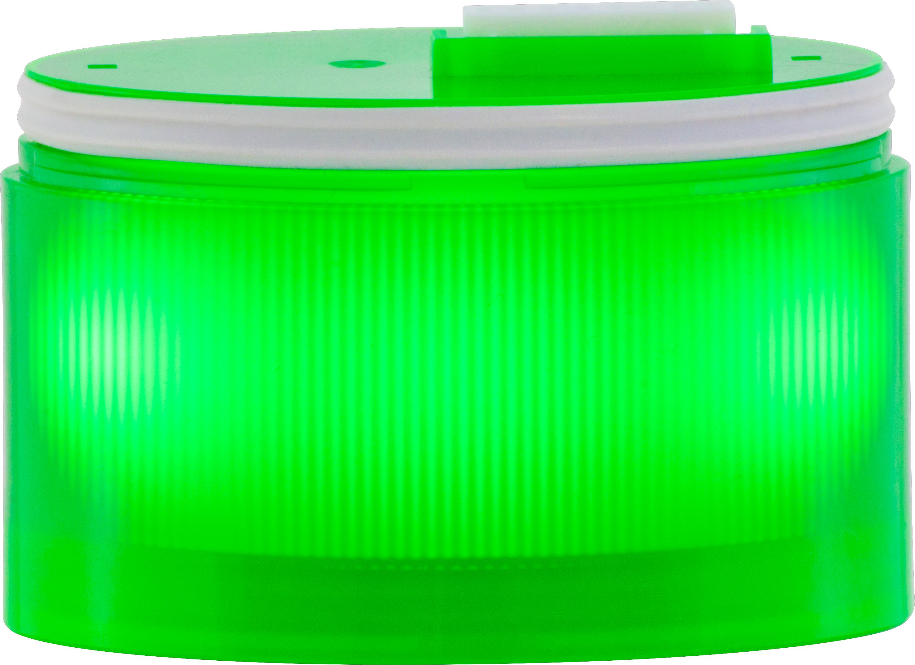 ELYPS LM : élément lumineux vert - lumière fixe - lentille opaque - IP65 - 24V