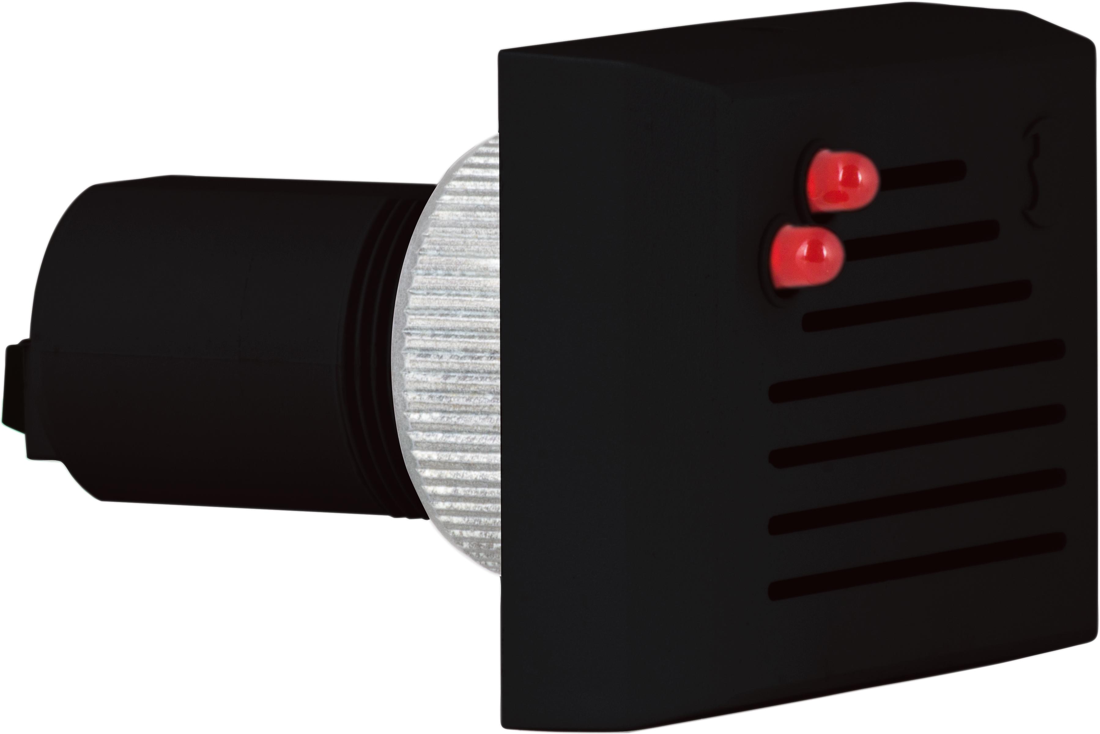 BIP 84 à encastrer (30mm diam) son pulsé 80db IP30 V110DC 2200/3500Hz base noire