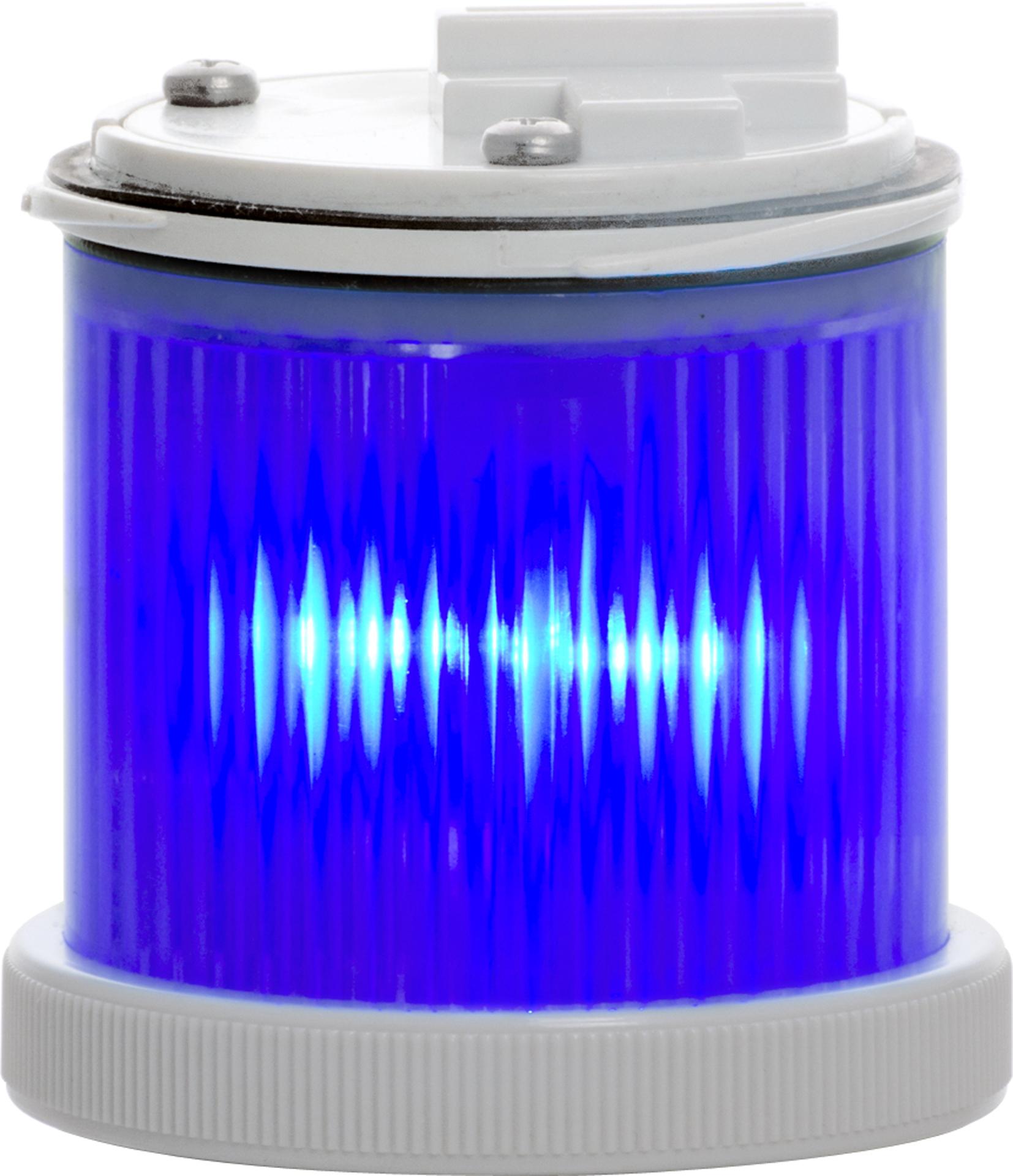 MINITWS LED : élément lumineux bl - fixe/flash - lentille transparente - V110AC