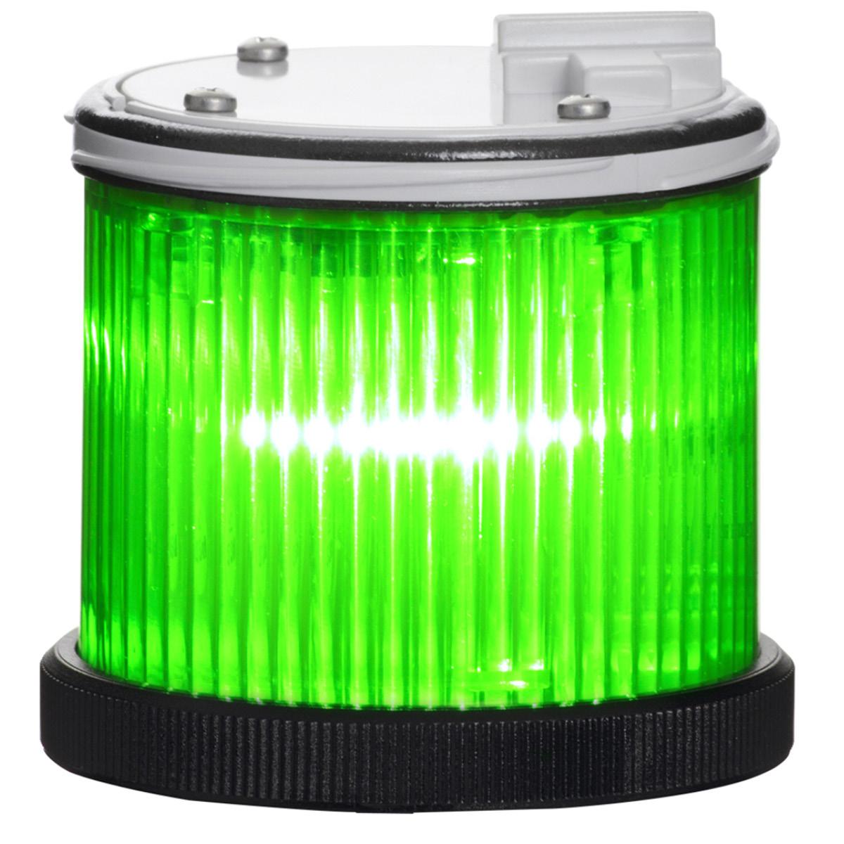 TWS S : élément extra lumineux vert - fixe/flash - lentille colorée - V12/24DAC