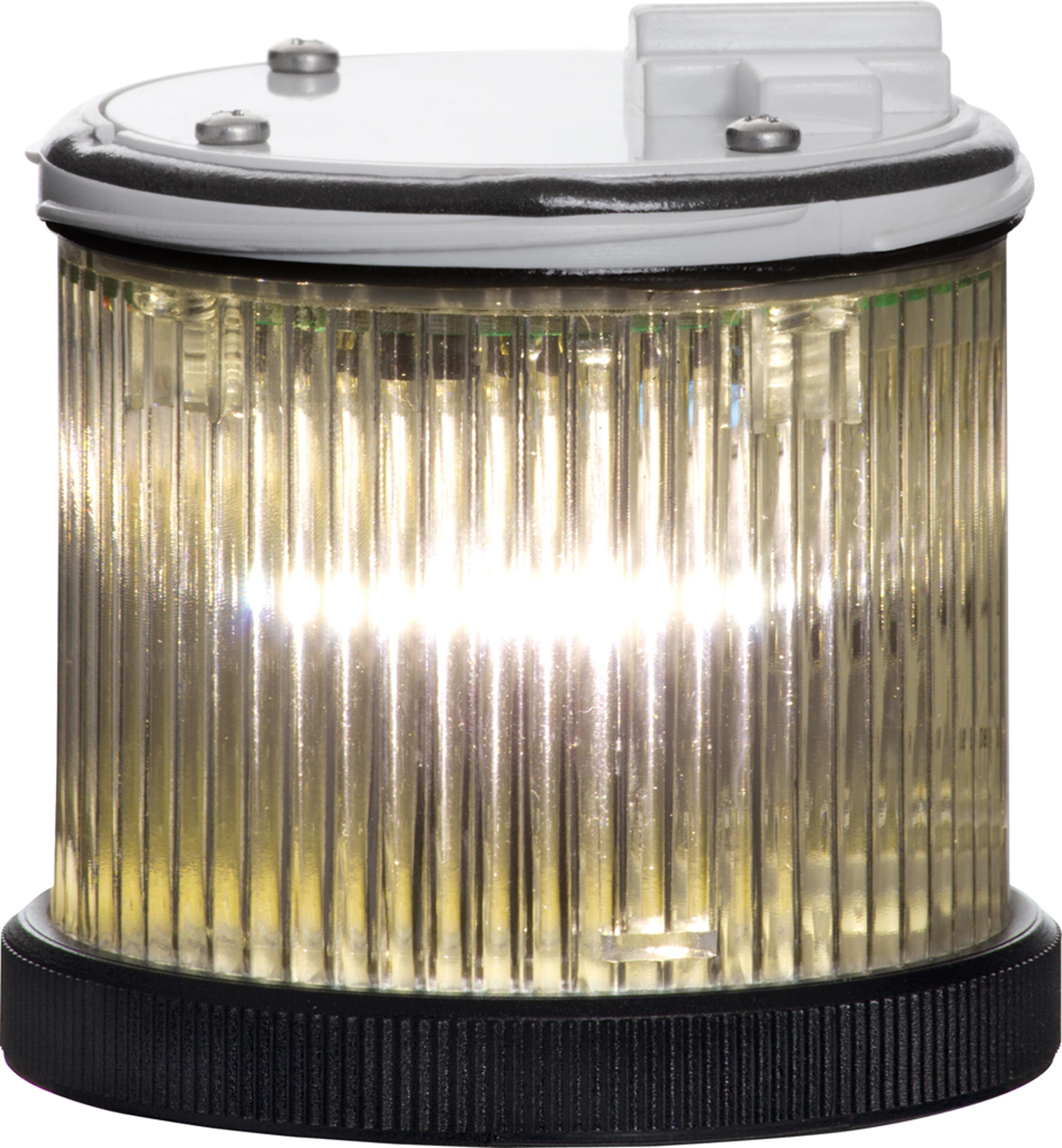 TWS S : élément extra lumineux blanc - fixe/flash - lentille colorée - V12/24DAC