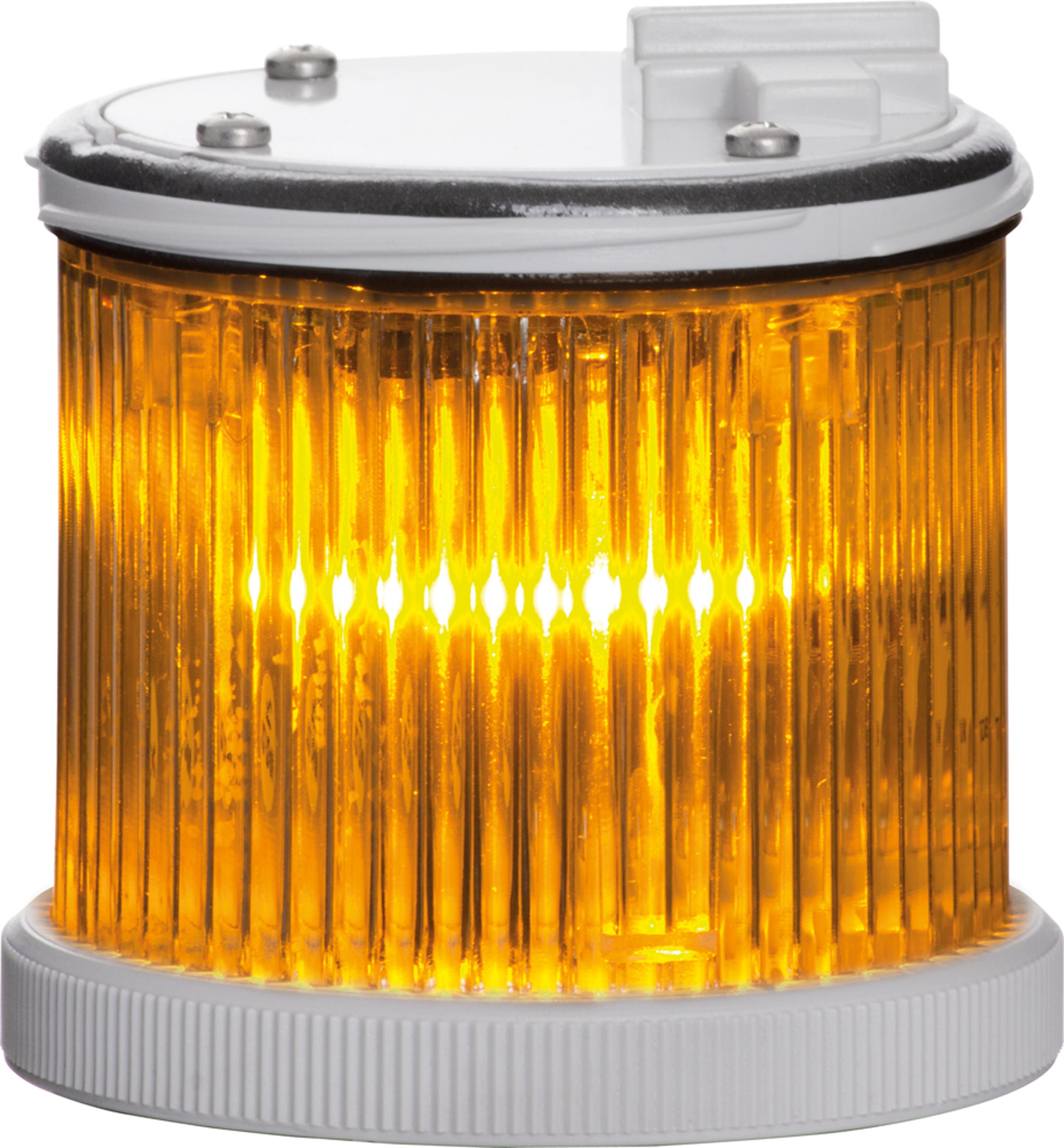 TWS S : élément extra lumineux org - fixe/flash - lent. transparente - V12/24DAC