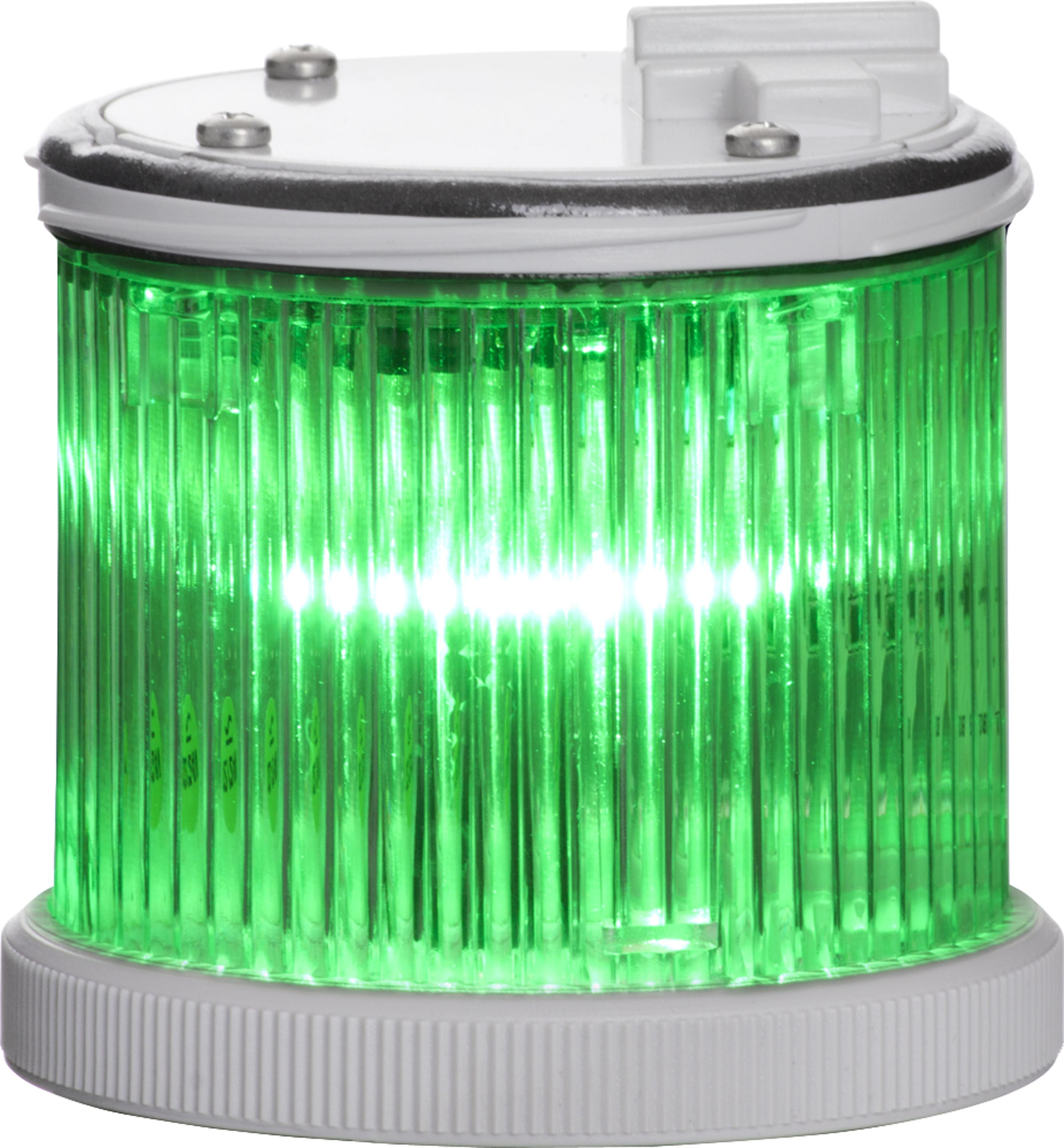 TWS S : élément extra lumineux vrt - fixe/flash - lent. transparente - V12/24DAC