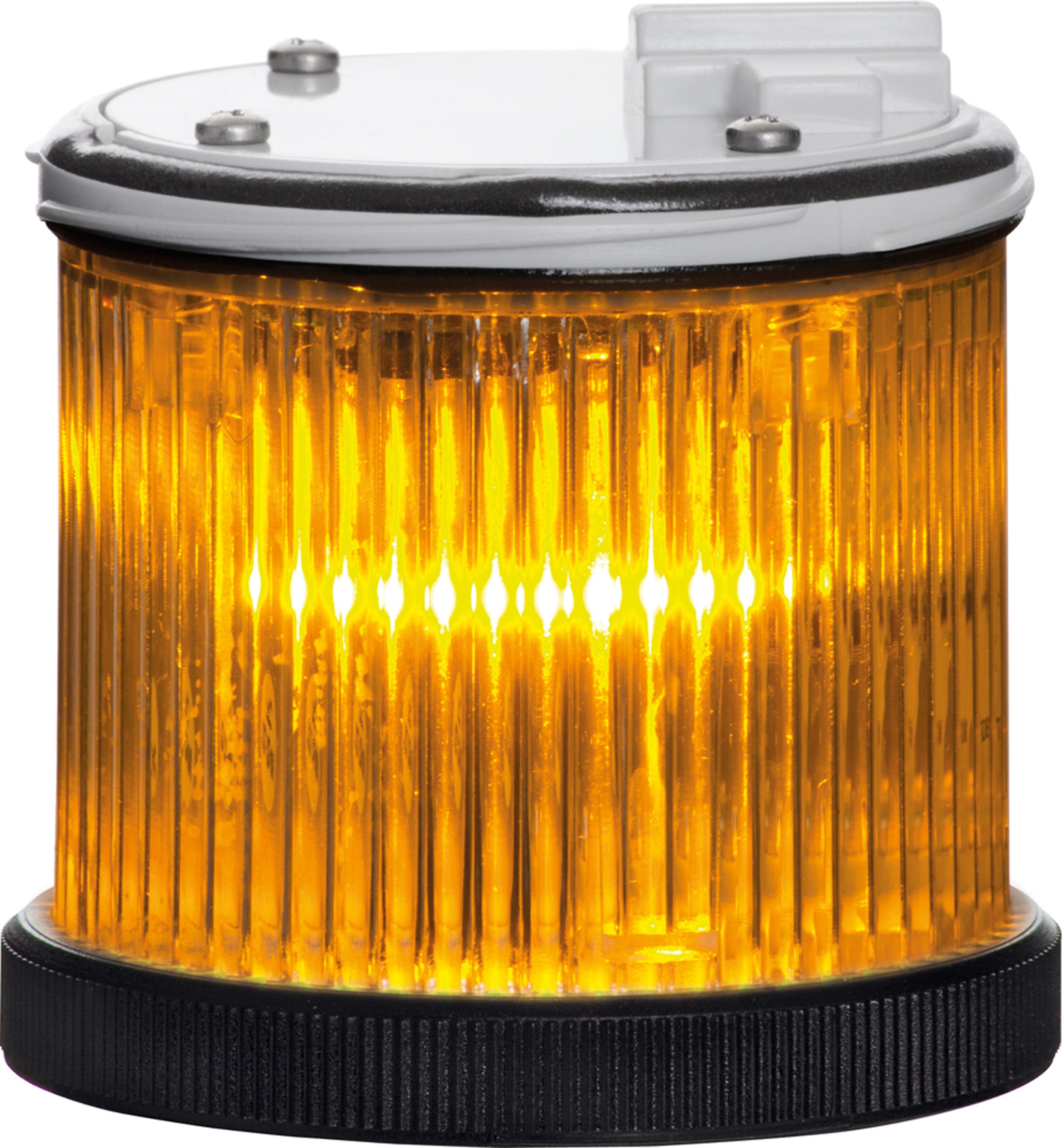 TWS S : élément extra lumineux org - fixe/flash - lent. transparente - V12/24DAC