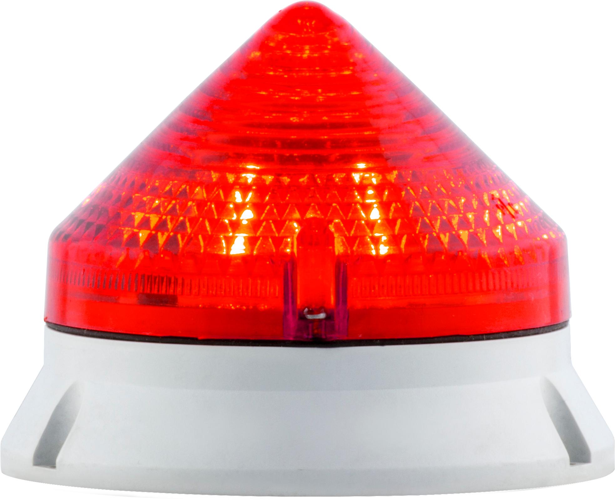 CTL900 LED, feu fixe/clignotant, IP54, V12/24ACDC, diam 90mm, base grise