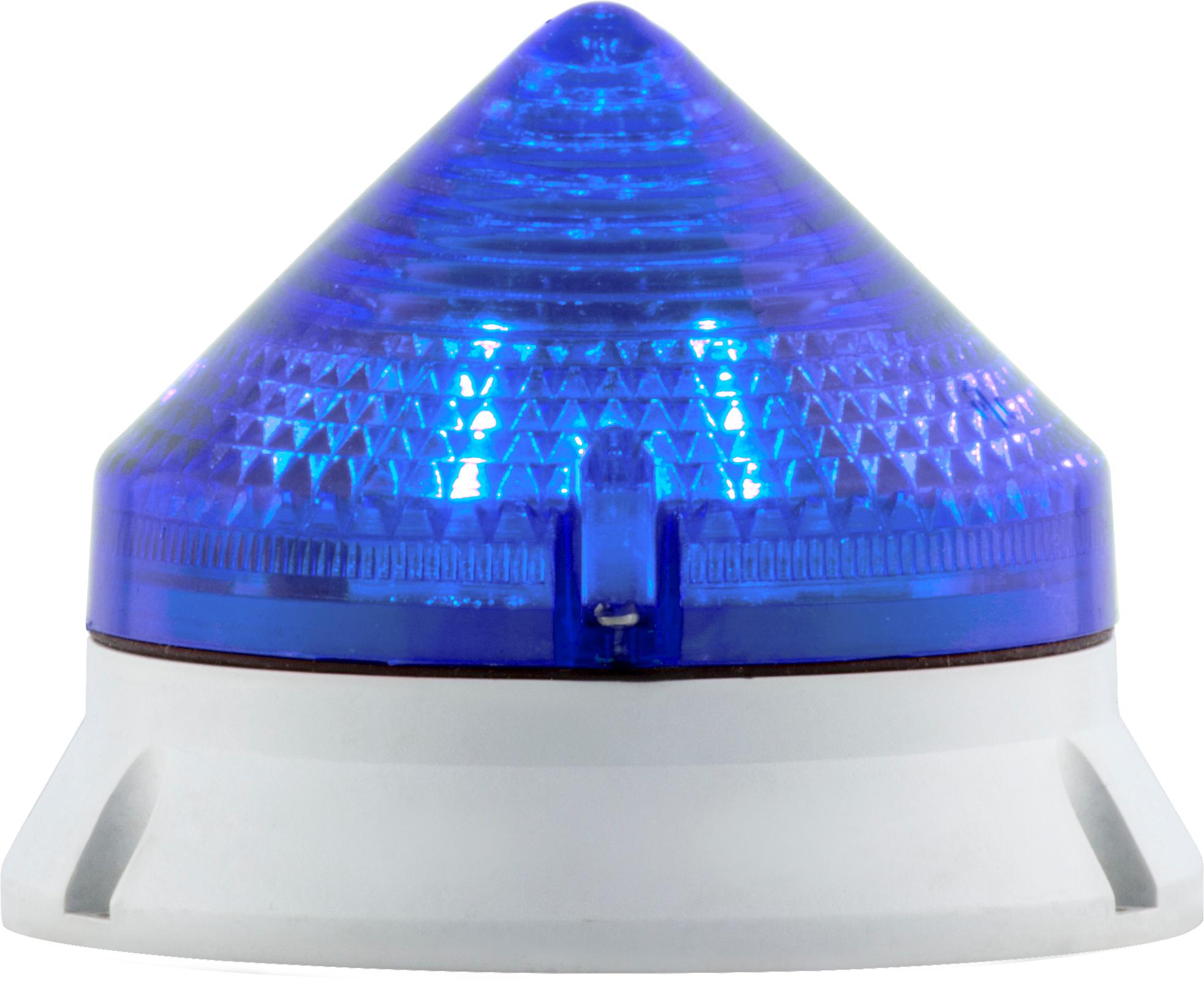 CTL900 LED bleu, feu fixe/clignotant, IP54, V90/240AC, diamètre 90mm, base grise