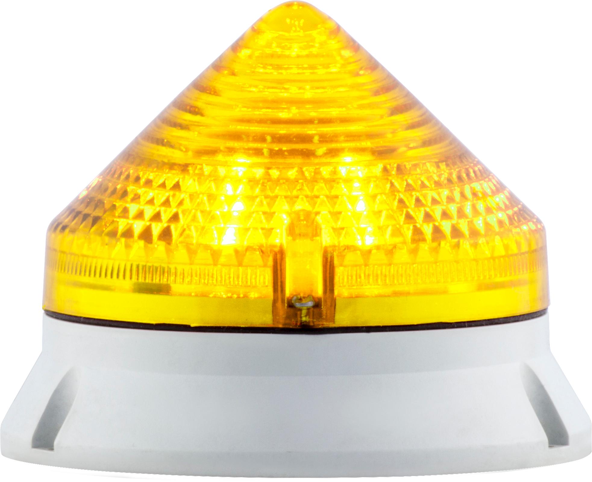 CTL900 LED, feu fixe/clignotant, IP54, V90/240AC, diam 90mm, base grise