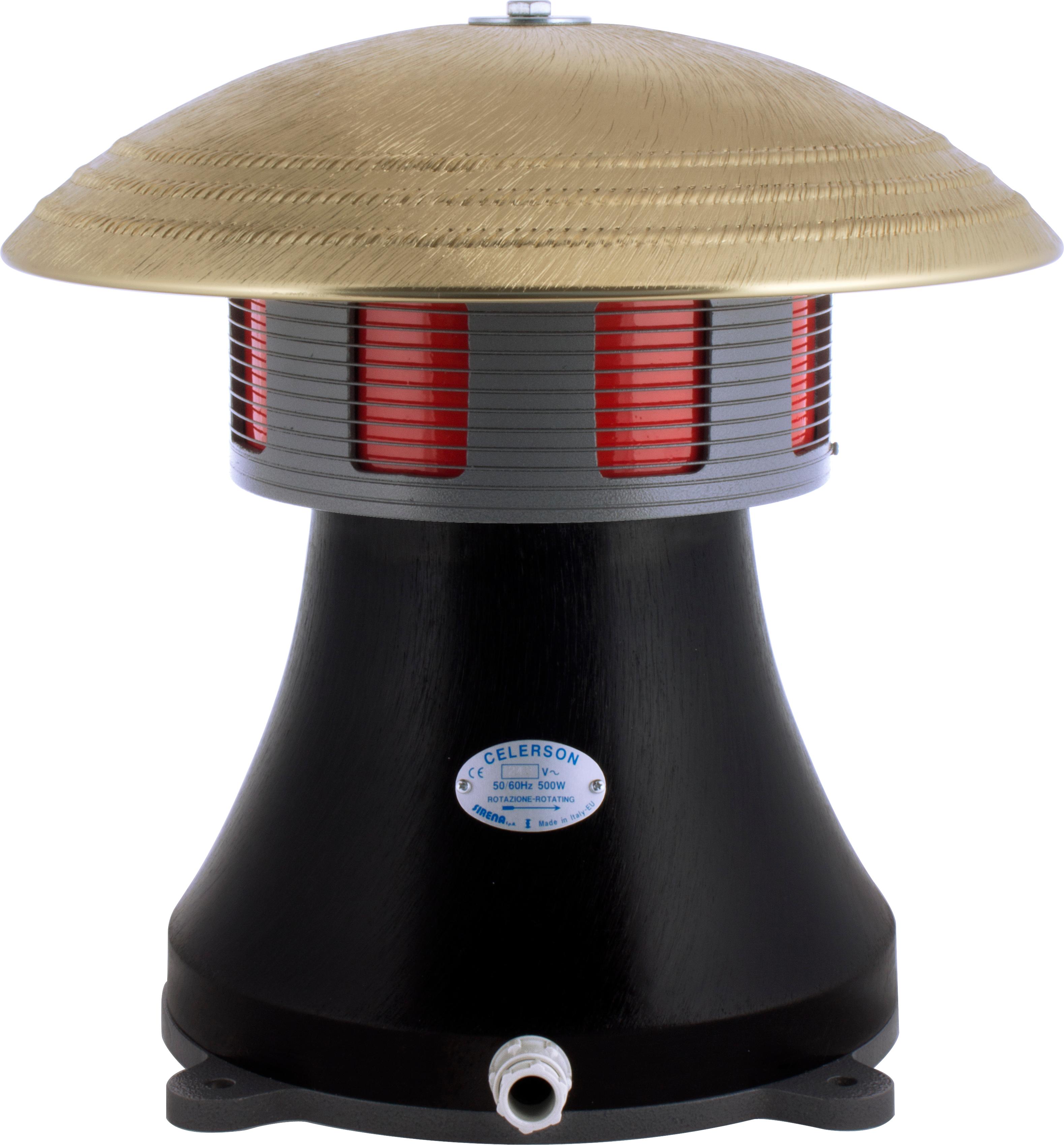 CELERSON monophase sirène électromécanique noire son linéaire 112db IP44 V240AC