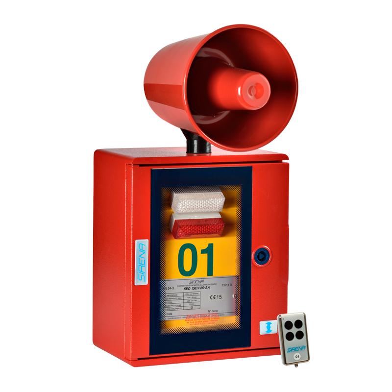 Système d'évacuation 1 haut-parleur 4 niveaux d'alarme 2 SS lumineuse à led