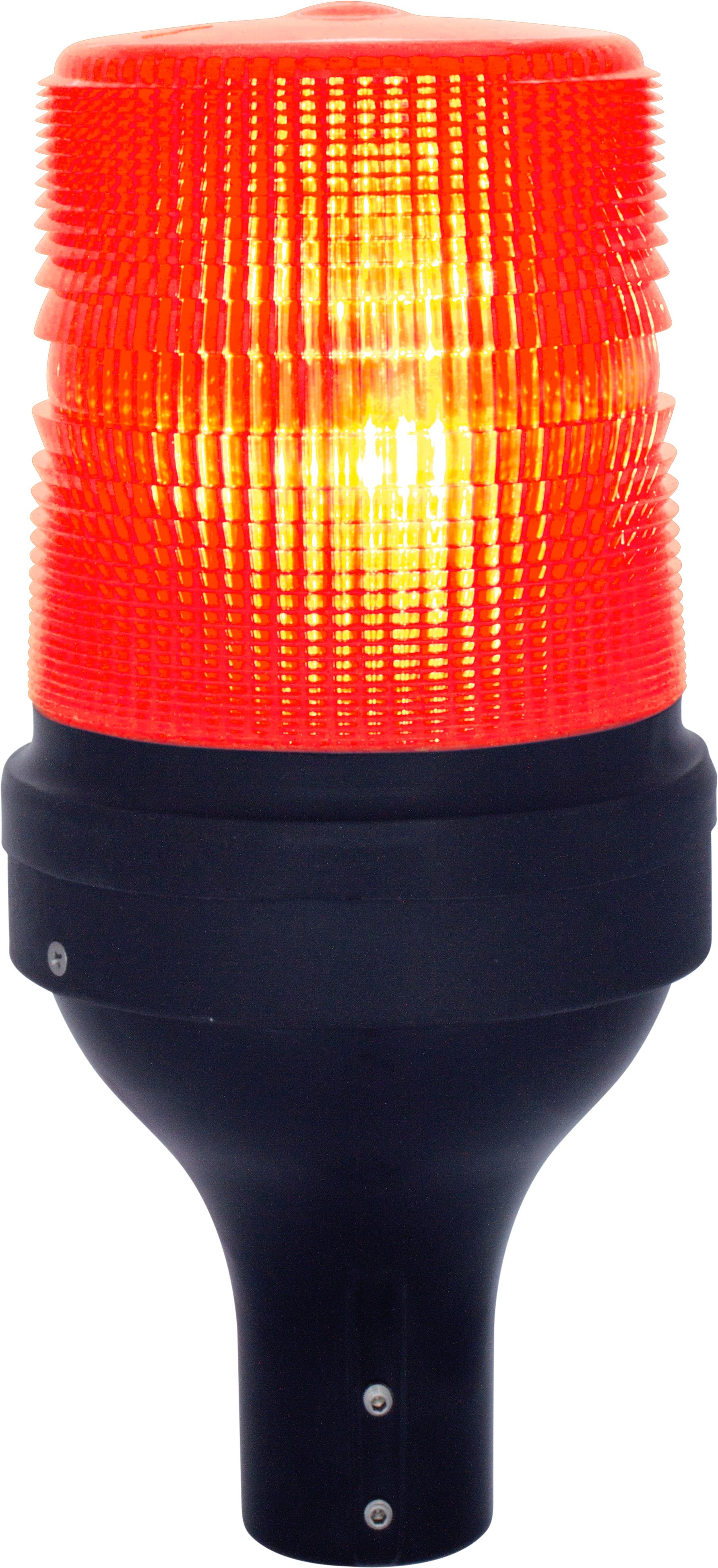 STR LED72 P led lumière fixe/clignotante IP65 V240AC base hampe noire