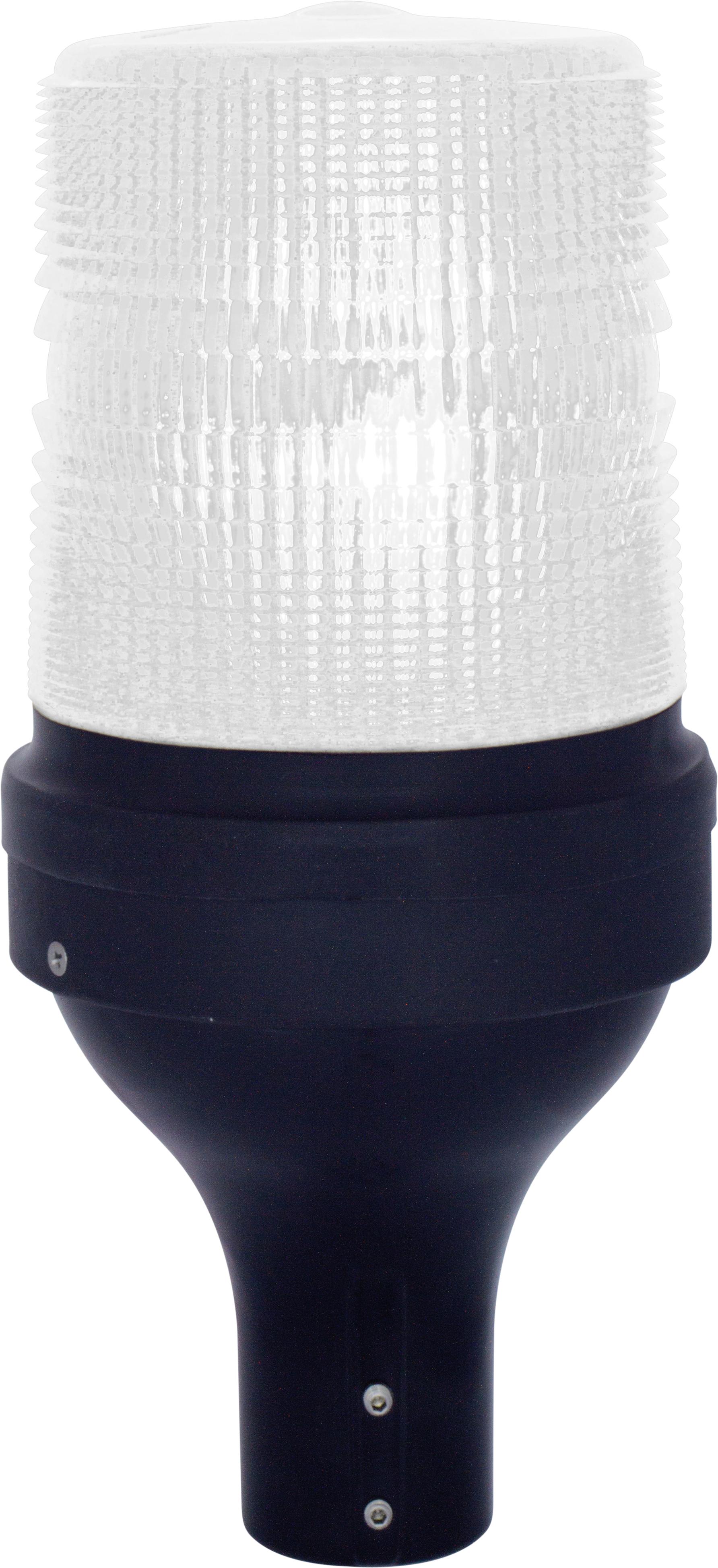 STR LED86  P, feu version 86 led, lumière icale, IP65, V240AC, base hampe noire