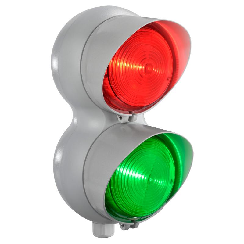 TLINE : feu de signalisation bicolore rouge/vert IP66 120/240VAC