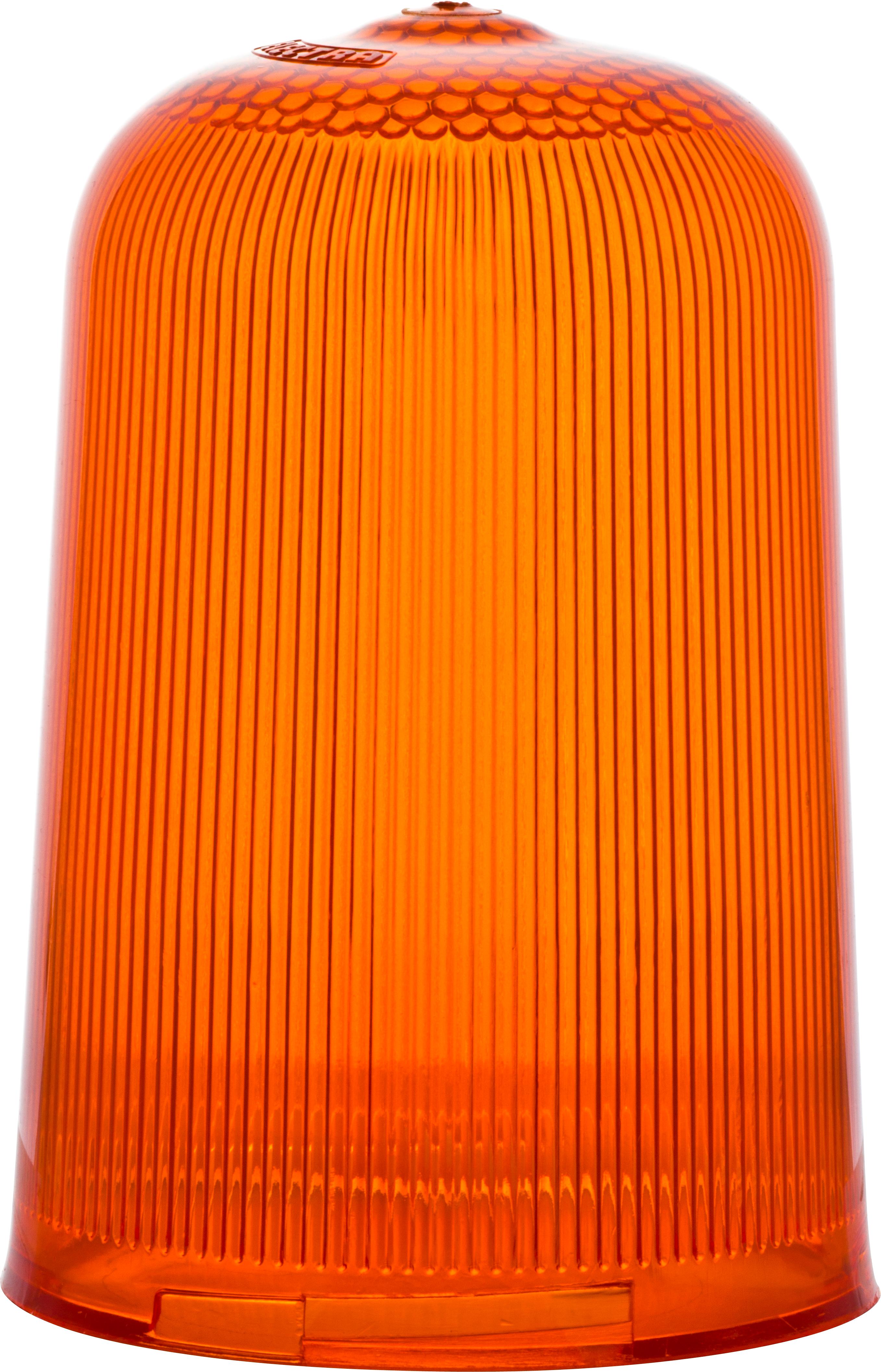 Dôme strié orange pour feu Rotallarm