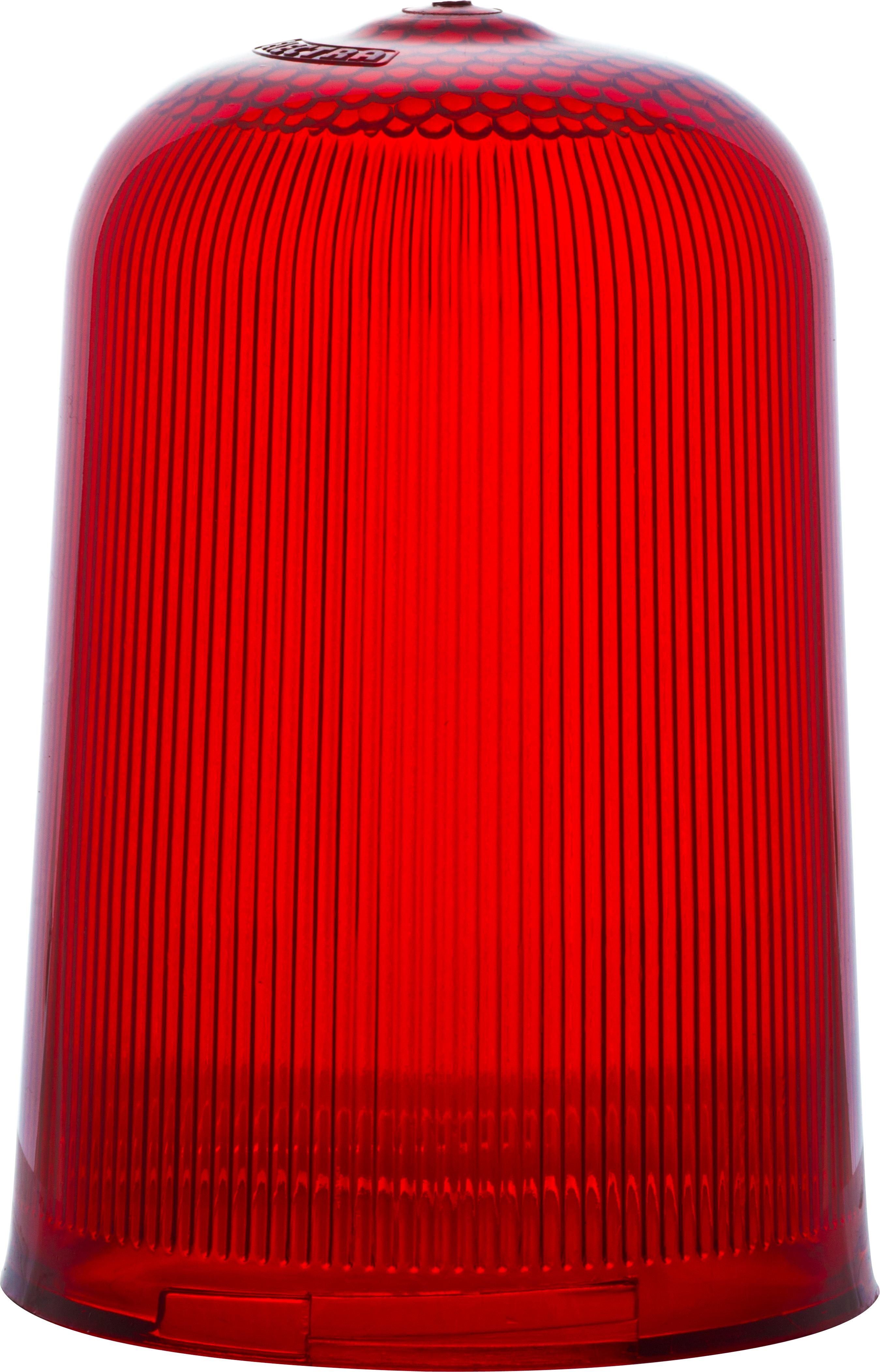 Dôme strié  rouge pour feu Rotallarm