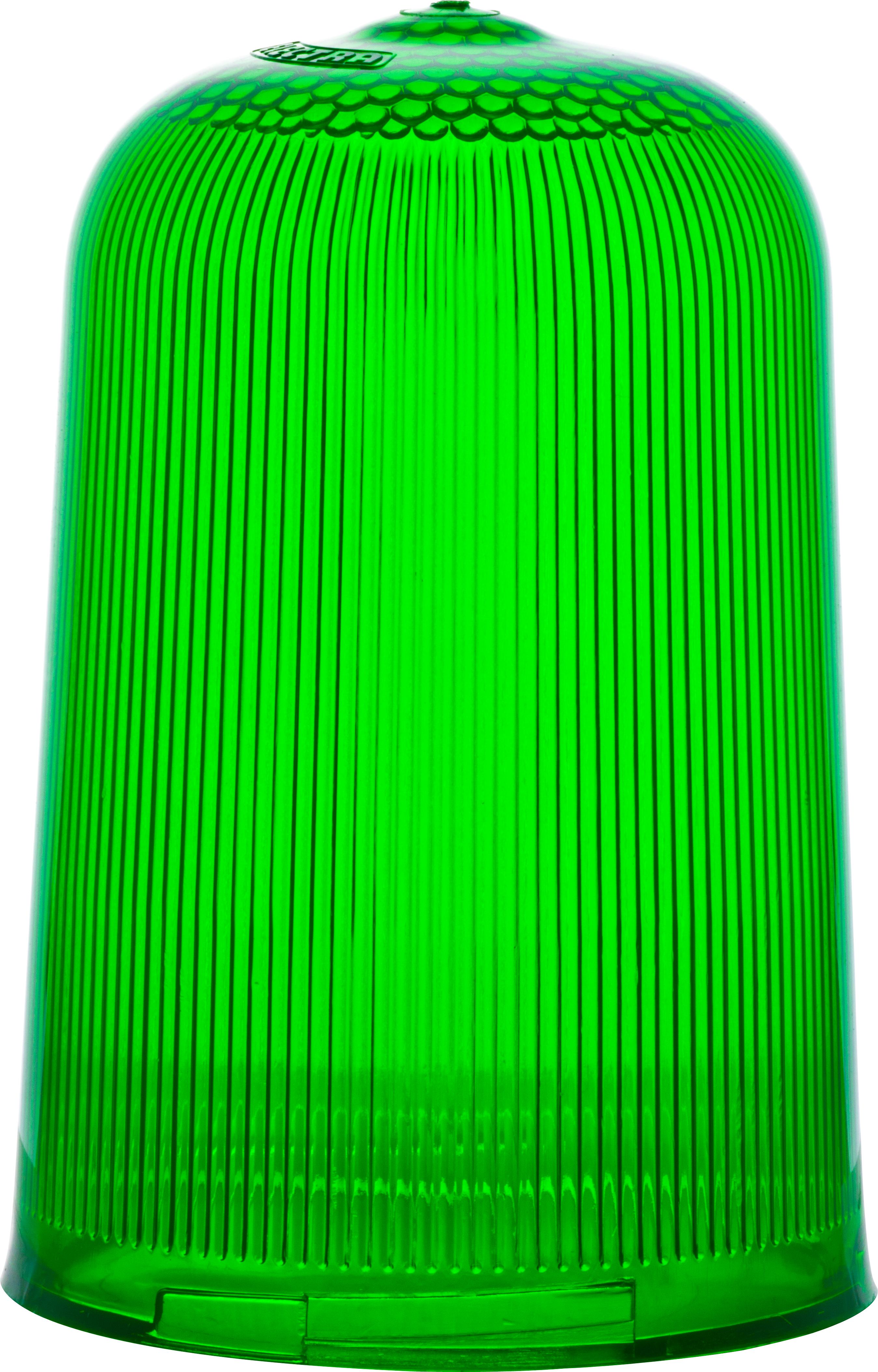 Dôme strié vert pour feu Rotallarm