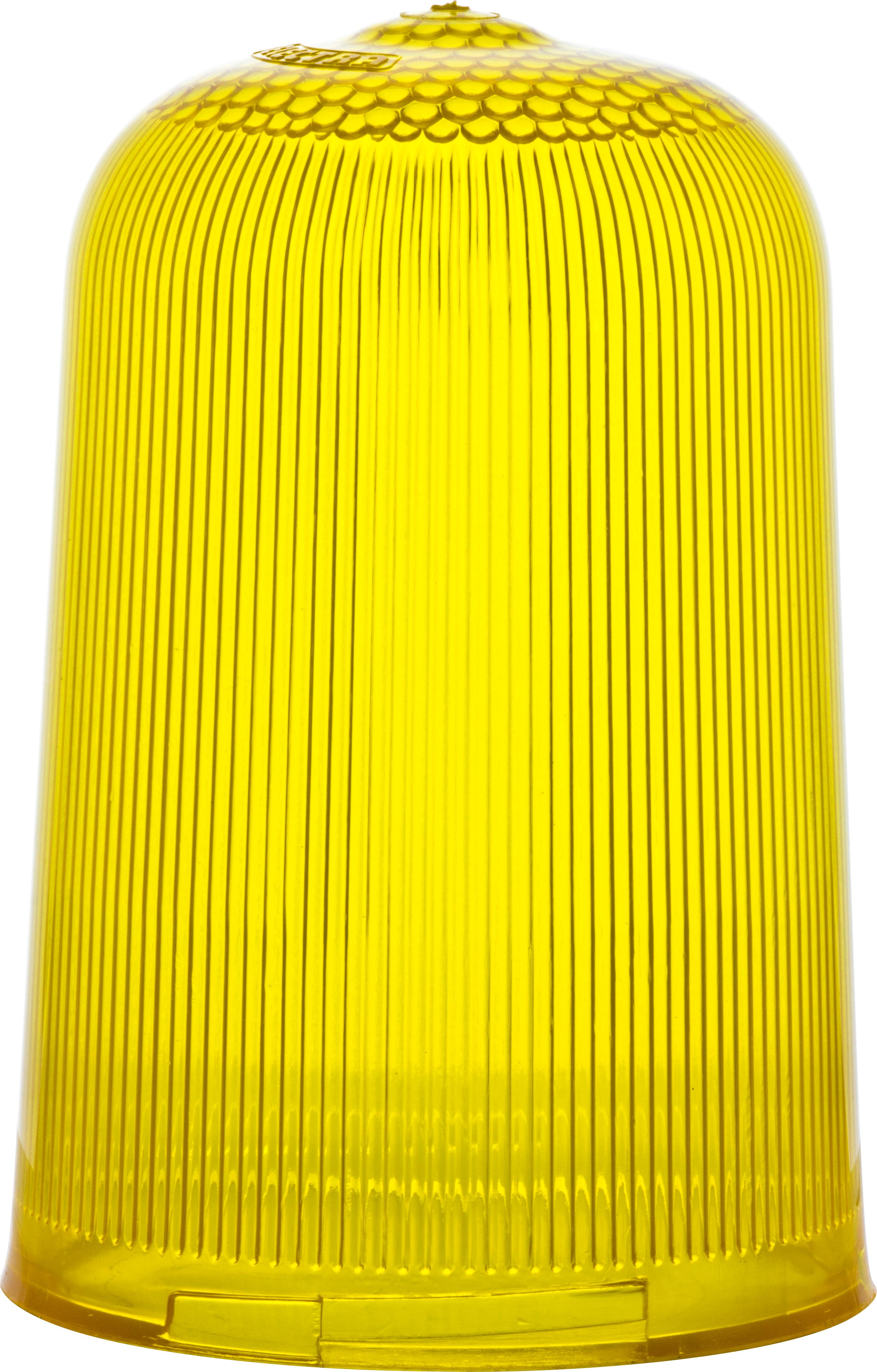 Dôme strié jaune pour feu Rotallarm