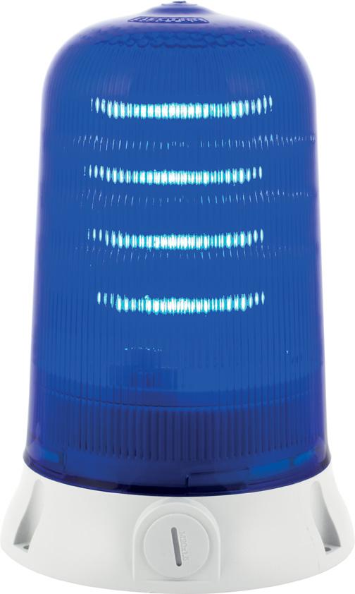 Rotallarm s LED :  feu bleu  - fixe/clignotant/tournant - IP65 - v12/24acdc