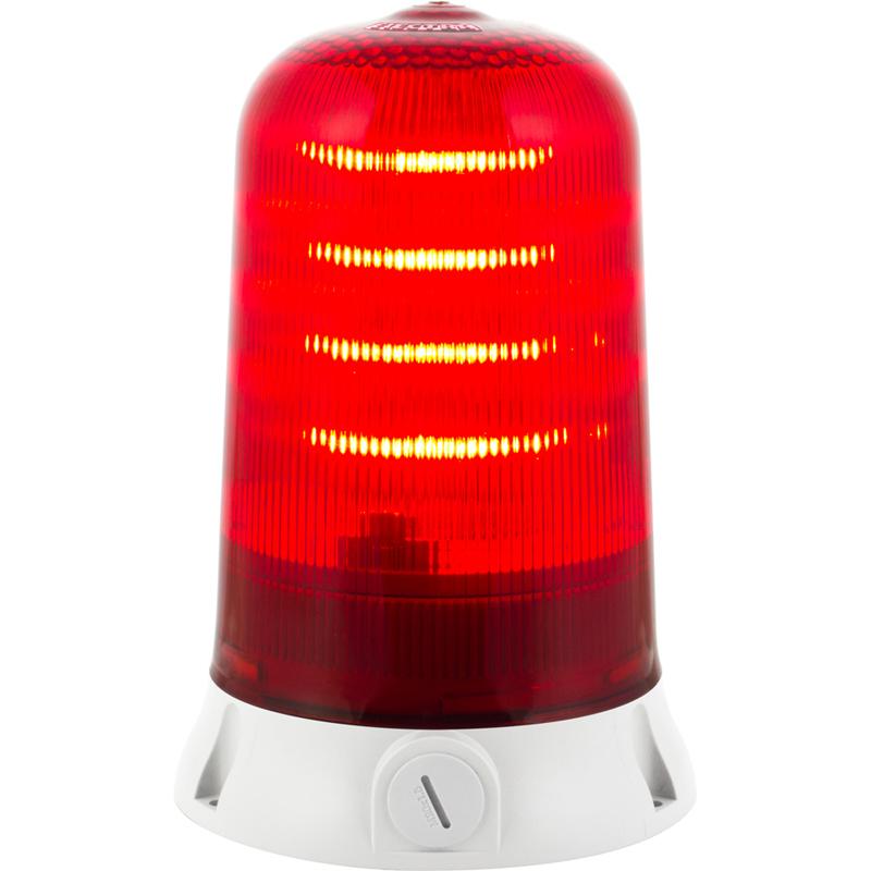 Rotallarm s LED :  feu rouge  - fixe/clignotant/tournant - IP65 - v90/240vac