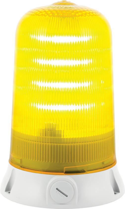 Rotallarm s LED :  feu jaune - fixe/clignotant/tournant - IP65 - v90/240vac