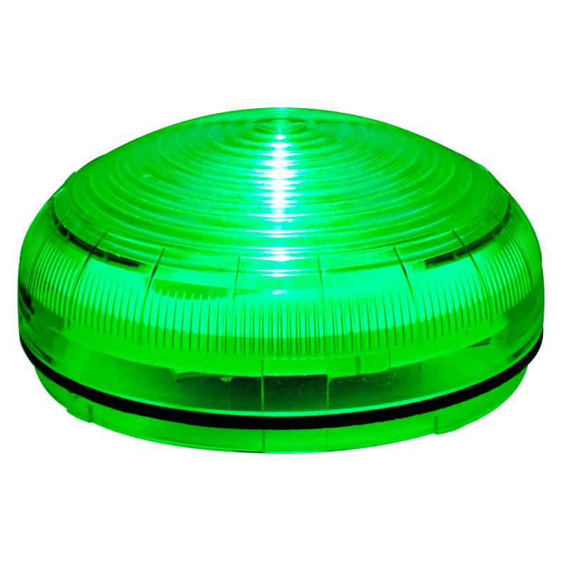 Mline : feu LED vert - fixe/clignotant/stroboscopique - lentille striée - IP66