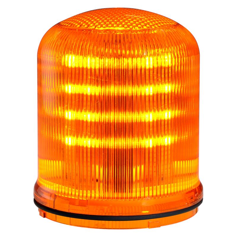 Mline : feu LED orange - fixe/clignotant/tournant- IP66 - lentille colorée