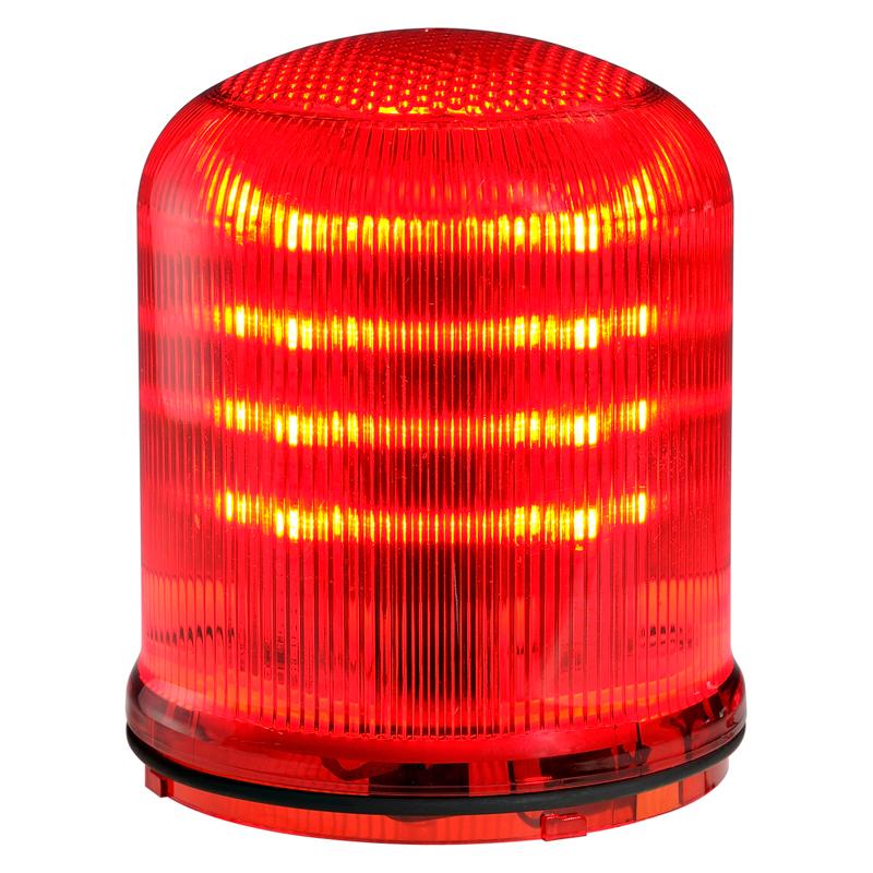 Mline : feu LED rouge- fixe/clignotant/tournant- IP66 - lentille colorée