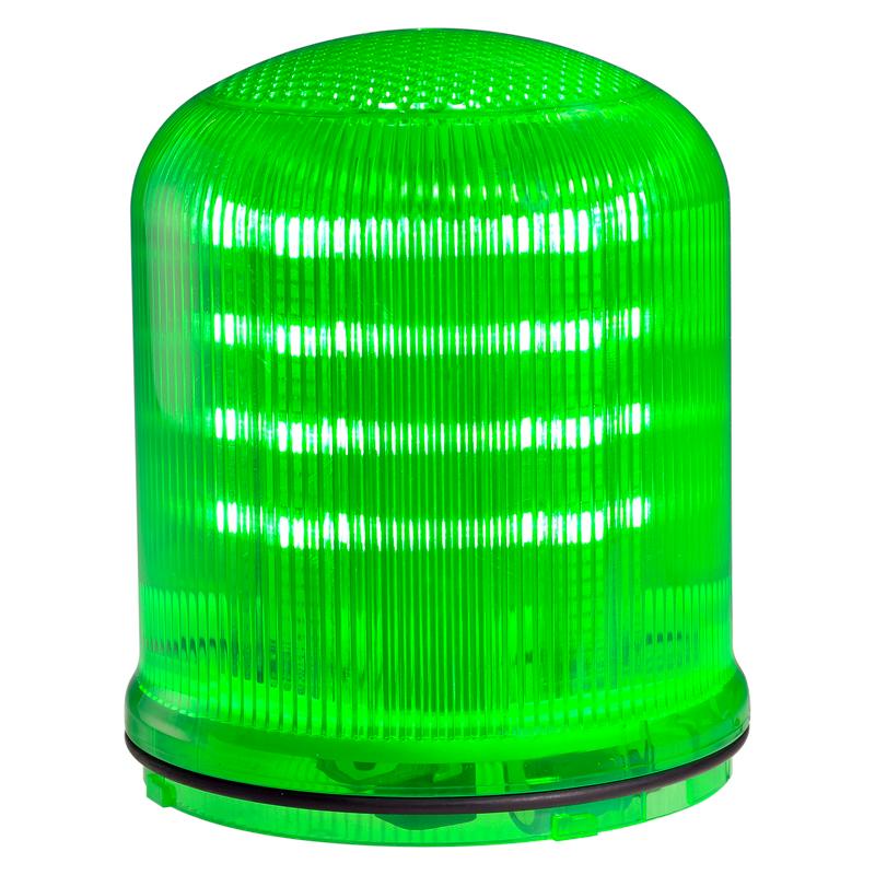 Mline : feu LED vert- fixe/clignotant/tournant- IP66 - lentille colorée