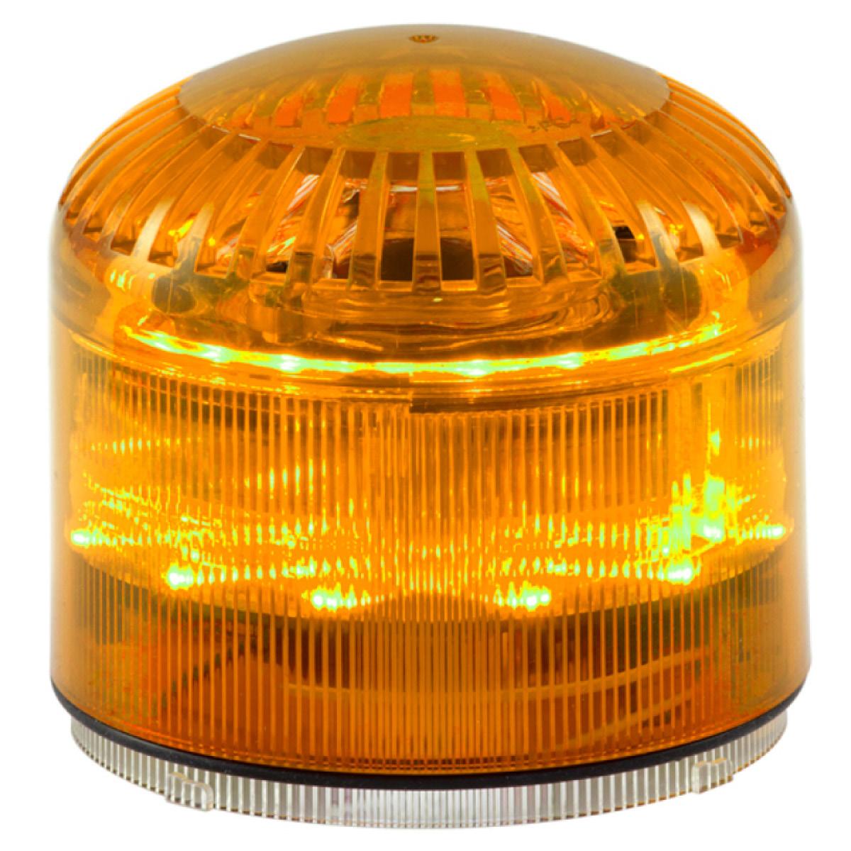 Mline : combiné sonore/lumineux orange - fixe/flash - 115dB - 32 sons - IP65