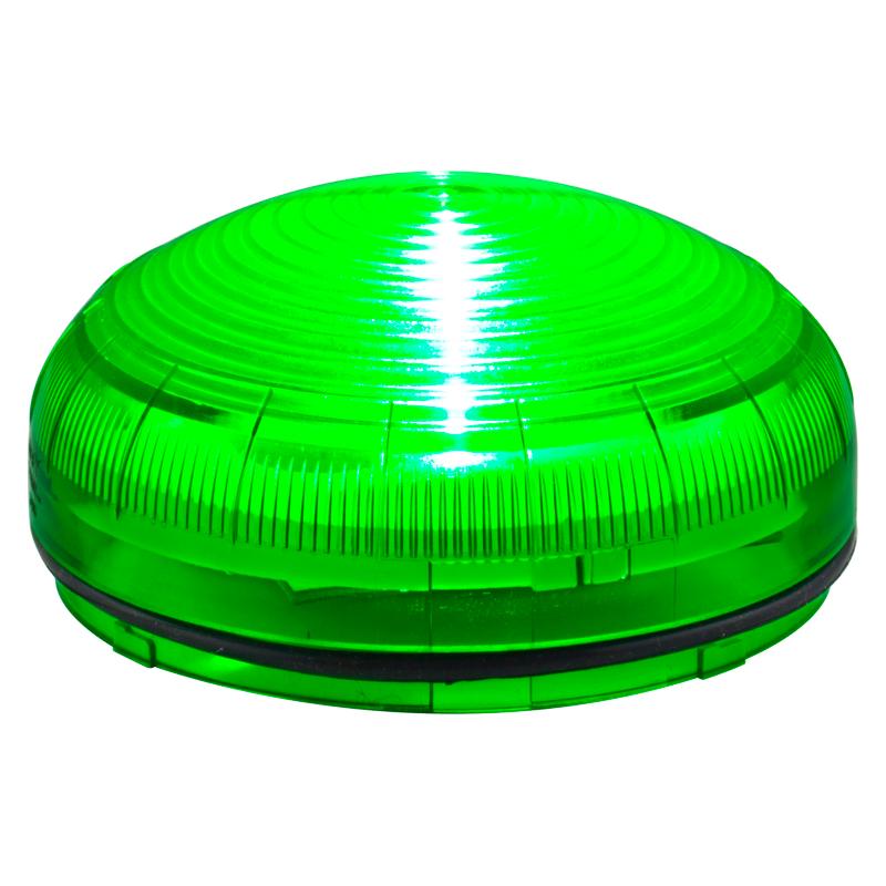 Mline : feu LED vert - fixe/clignotant/stroboscopique - lentille striée - IP66