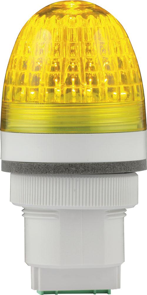 P40 S jaune, feu LED multifonctionnel, lumière fixe, IP66, V90/240AC, base grise