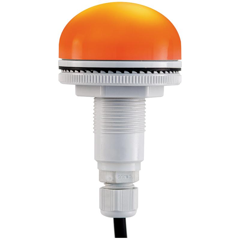 Feu led encastrable P50 S orange 12/24VCACC IP66 miltifonction presse-étoupe M12